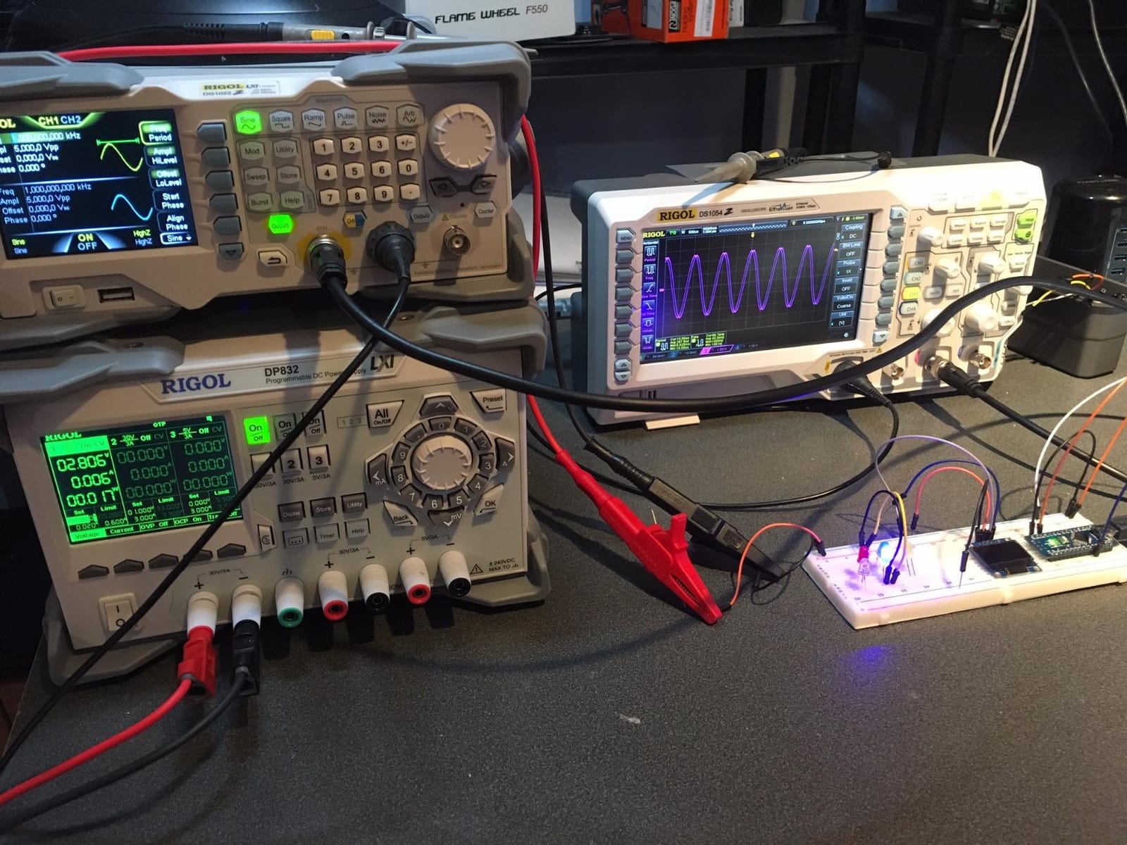 Rigol DS1054Z Digital Oscilloscope, 50MHz, 4 Channel, 1GSa/s, Best Value | Ideal for students & hobbyists, 1GSa/s real-time sample rate, 24Mpts memory depth, professional desktop lab design customer photo 2