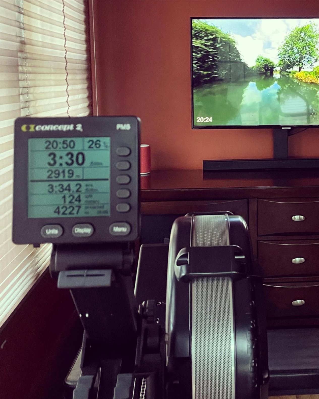 RowErg Indoor Rowing Machine with Tall Legs - PM5 Monitor, Device Holder, Adjustable Air Resistance, Easy Storage customer photo 1