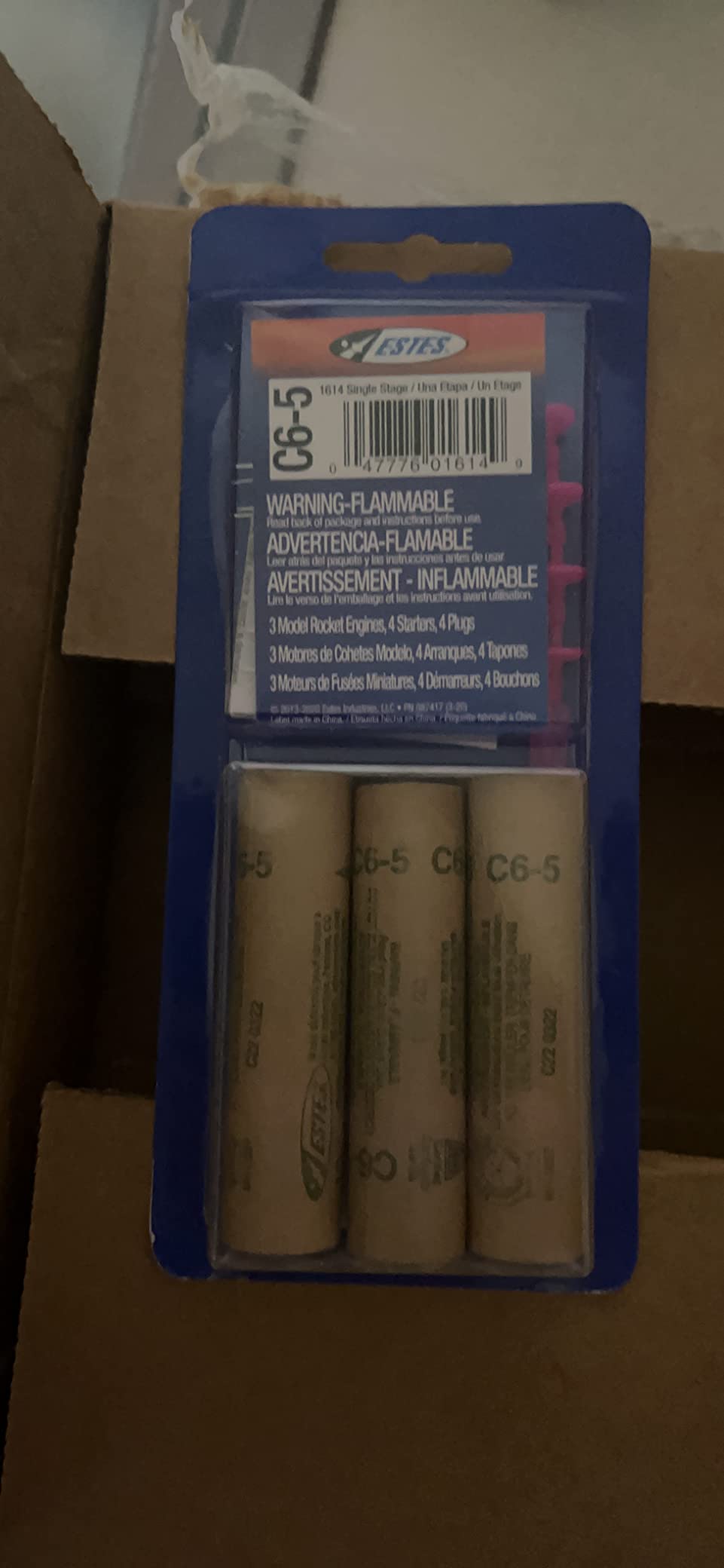 Estes C6-5 Model Rocket Engines, Standard Single-Stage Rocket Motors for Mid-Power Flights, 5-Second Delay, 3-Pack customer photo 1