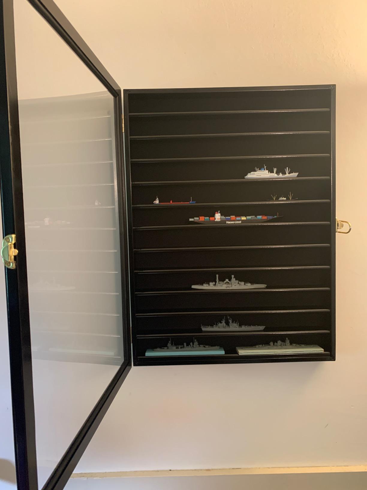 sfDisplay.com 12 Shelves N Scale Train Model Trains Display Case Cabinet Wall Rack w/ 98% UV Lockable customer photo 2