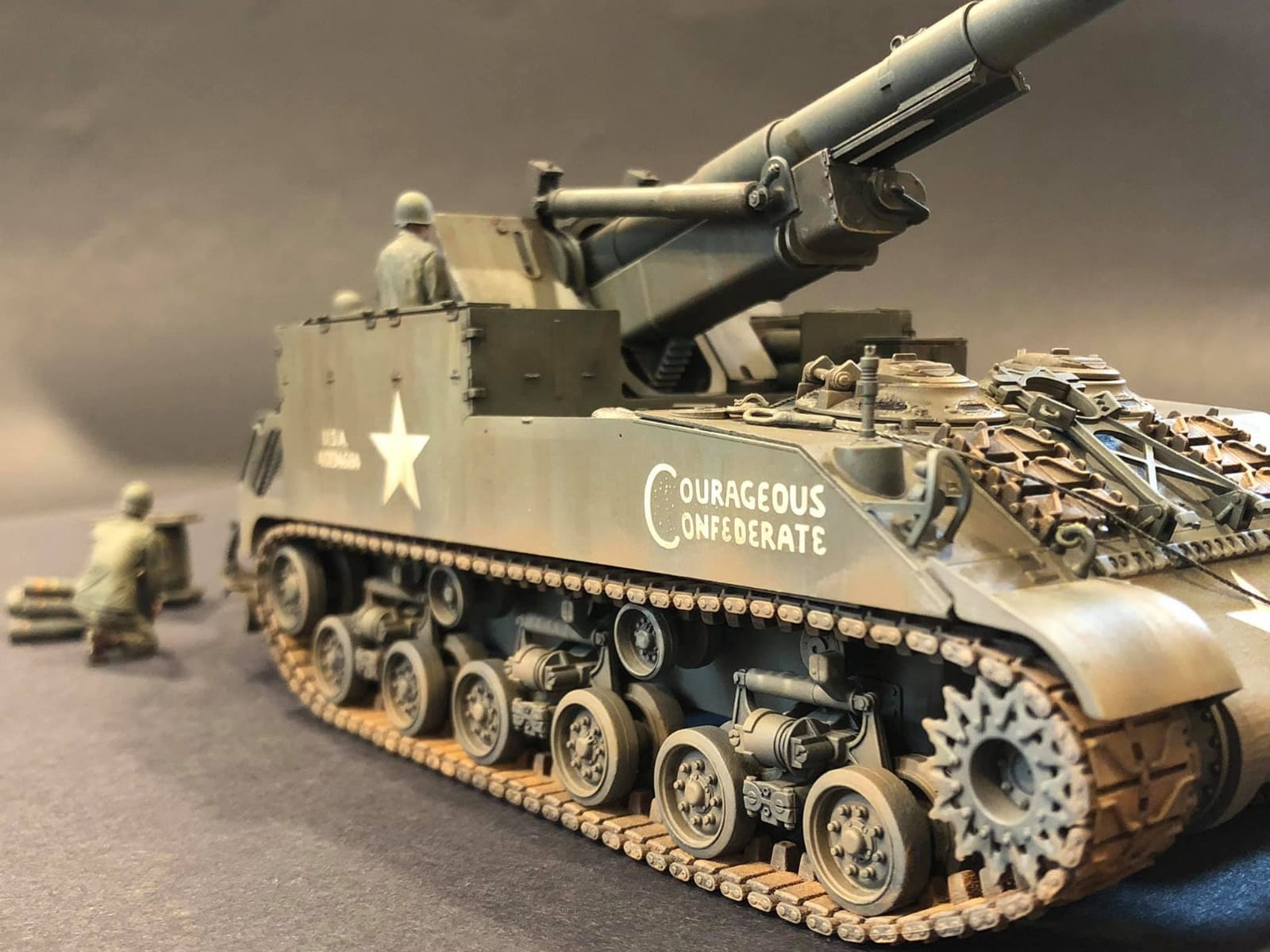 Tamiya Models U.S. Self-Propelled 155Mm Gun M40 1/35 Toy, Beige customer photo 2