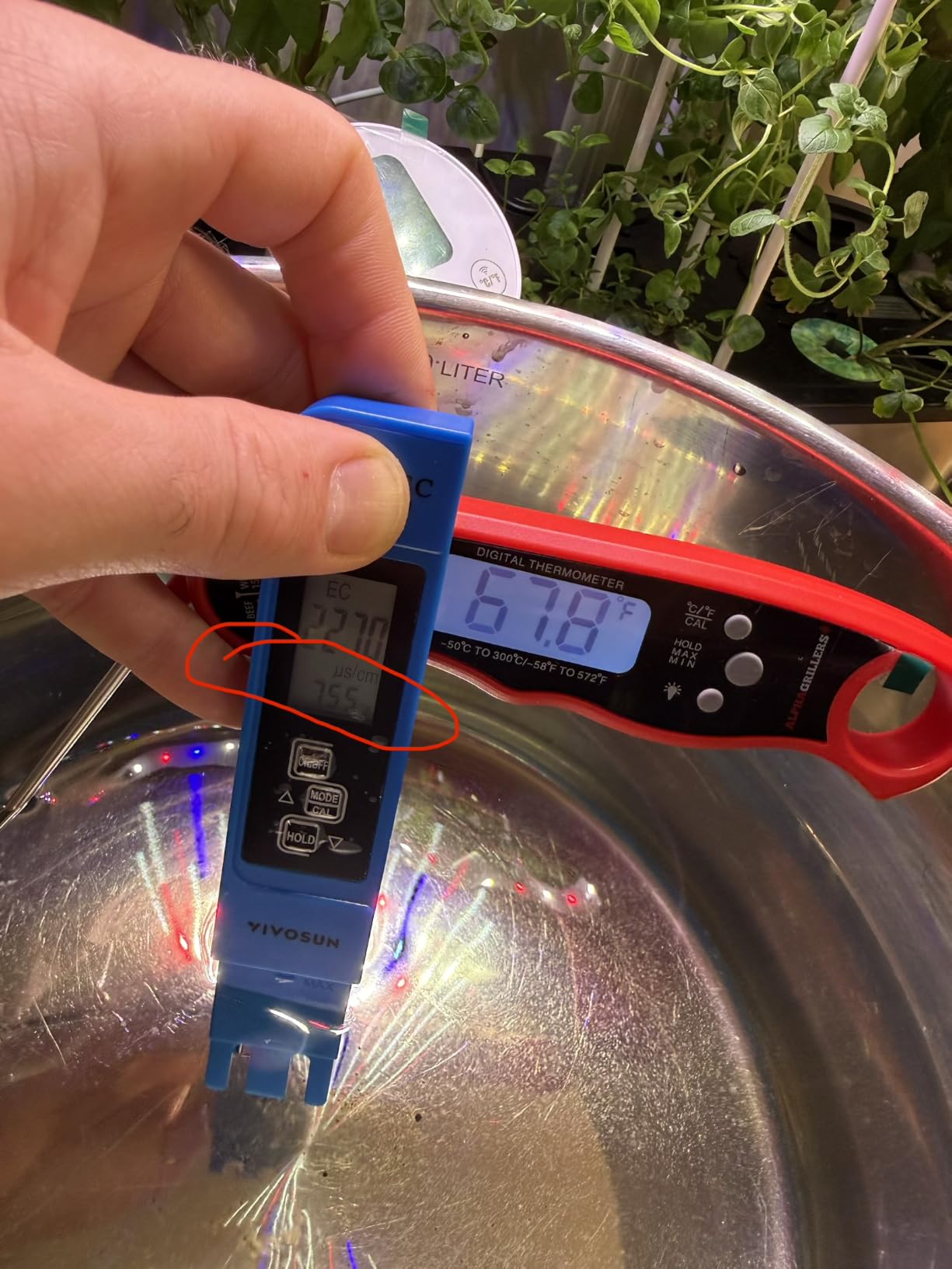 VIVOSUN Digital pH Meter TDS EC Meter for Water 0.01 Accuracy Hydroponics customer photo 1