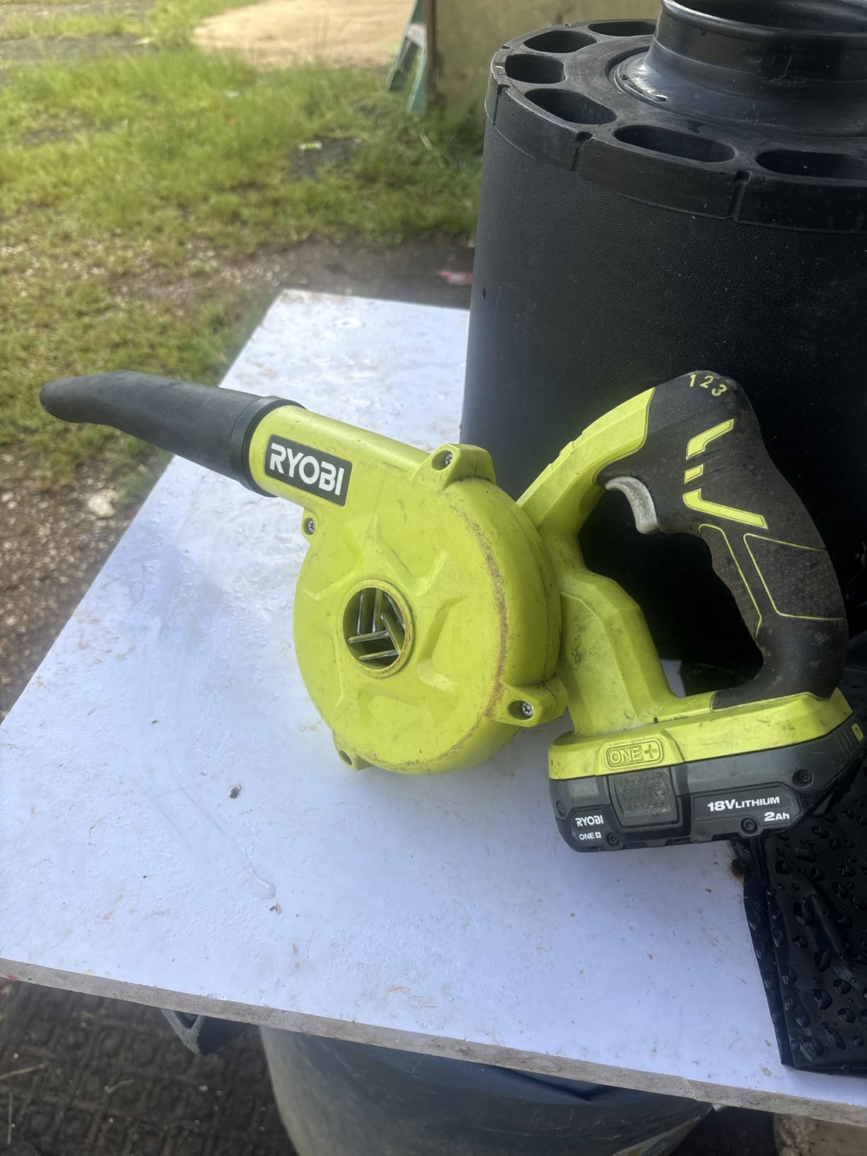 RYOBI ONE+ 18V CORDLESS COMPACT WORKSHOP BLOWER TOOL ONLY P755 customer photo 2
