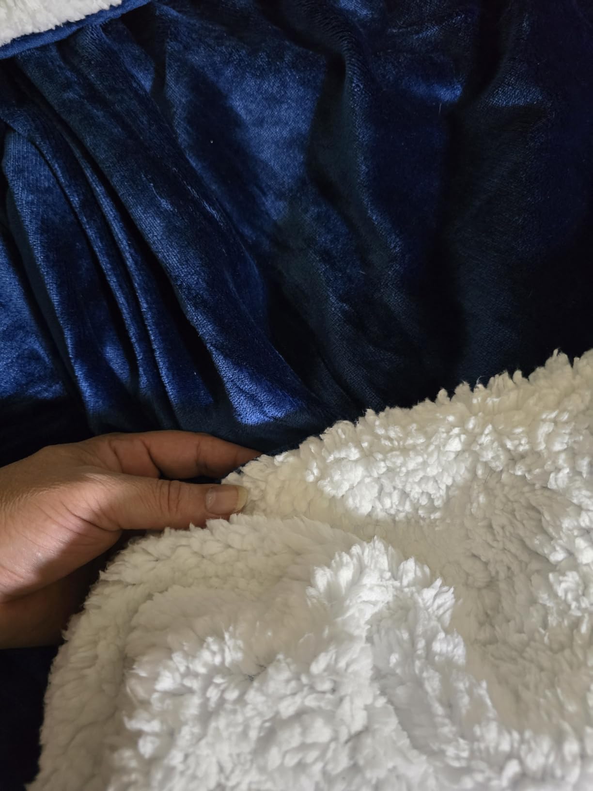 KAWAHOME Sherpa Fleece Throw Size Blanket for Bed, Extra Warm Heavy Thick | 500GSM Super Soft Large Plush Blankets for Winter, Birthday Gift for Adult Men Women, 50
