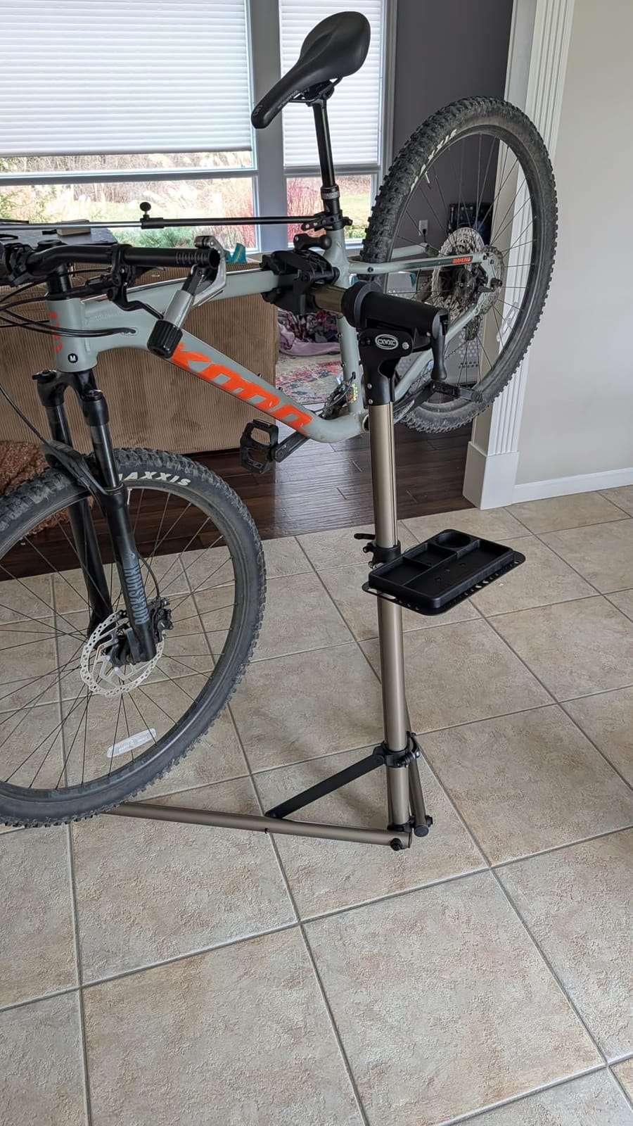 CXWXC Bike Repair Stand -Shop Home Bicycle Mechanic Maintenance Rack customer photo 1