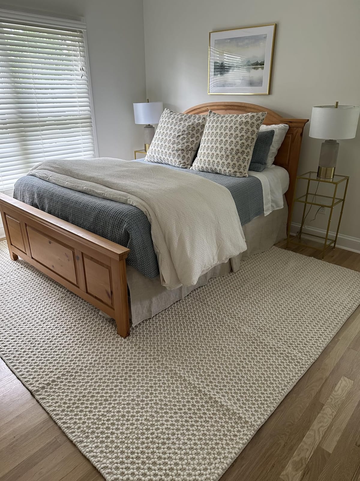 Simple&Opulence Belgian Linen Bed Skirt with Classic 14 inch Tailored Drop Dust Ruffle, Easy Fit Breathable Premium Natural Flax- Basic Linen, Queen customer photo 2