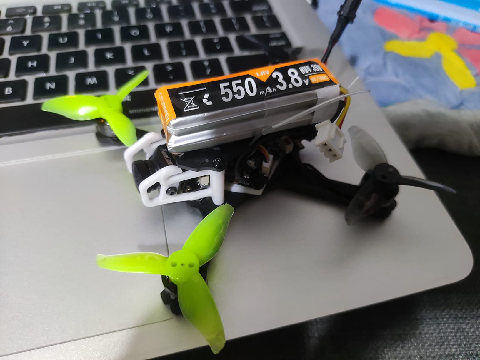 Genie110 2.4 inch Micro Carbon Fiber FPV Quadcopter Frame racing drone | 110mm wheelbase, 2.5mm Arm, support for Runcam Micro Swift, Micro Sparrow FPV camera customer photo 2