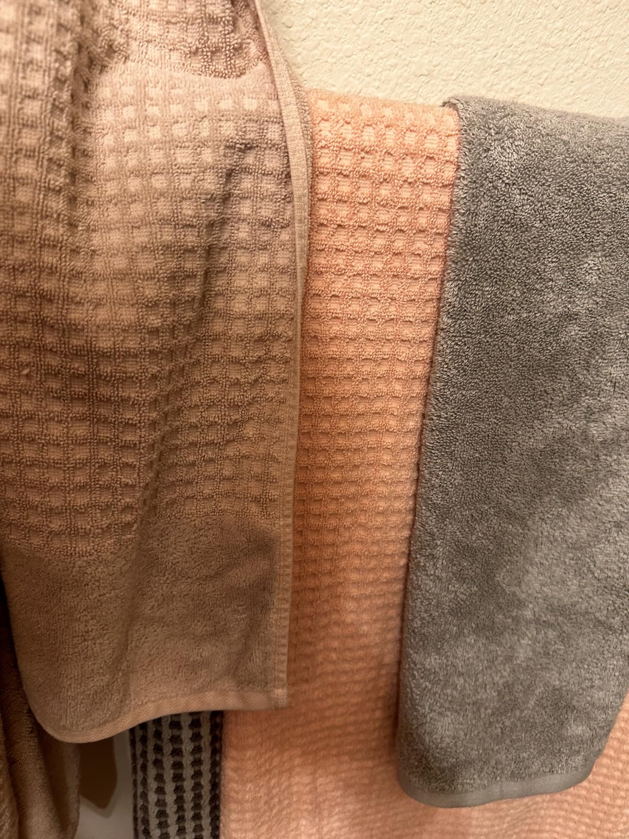 Madison Park Spa Waffle 100% Cotton Bath Towel Set, 600 GSM, 6 PC, Grey | Plush, Quick Dry & Highly Absorbent, Hotel & Spa Quality, Premium Texture Waffle Weave, Luxurious Towel for Bathroom customer photo 1