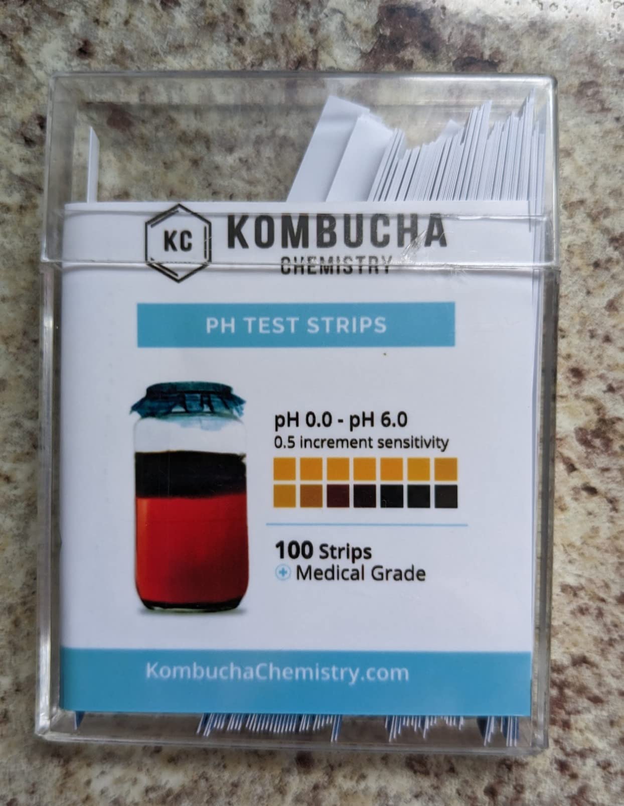 pH Test Strips for Kombucha Brewing 0-6 (0.5 Intervals) 100pc Kit customer photo 2