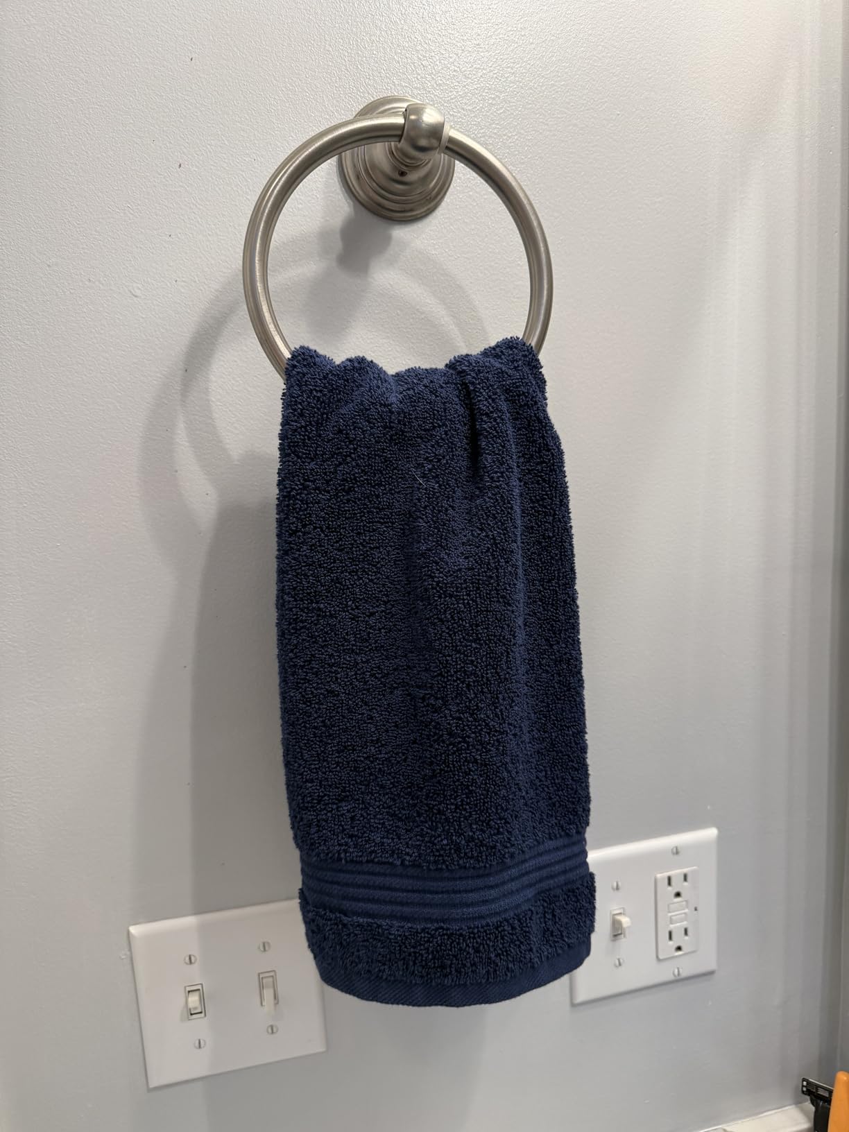 Cotton Paradise 100% Cotton Turkish Towel, Soft Absorbent Quick Dry, 40x80 Oversized Bath Sheet Towel, Dark Gray customer photo 2