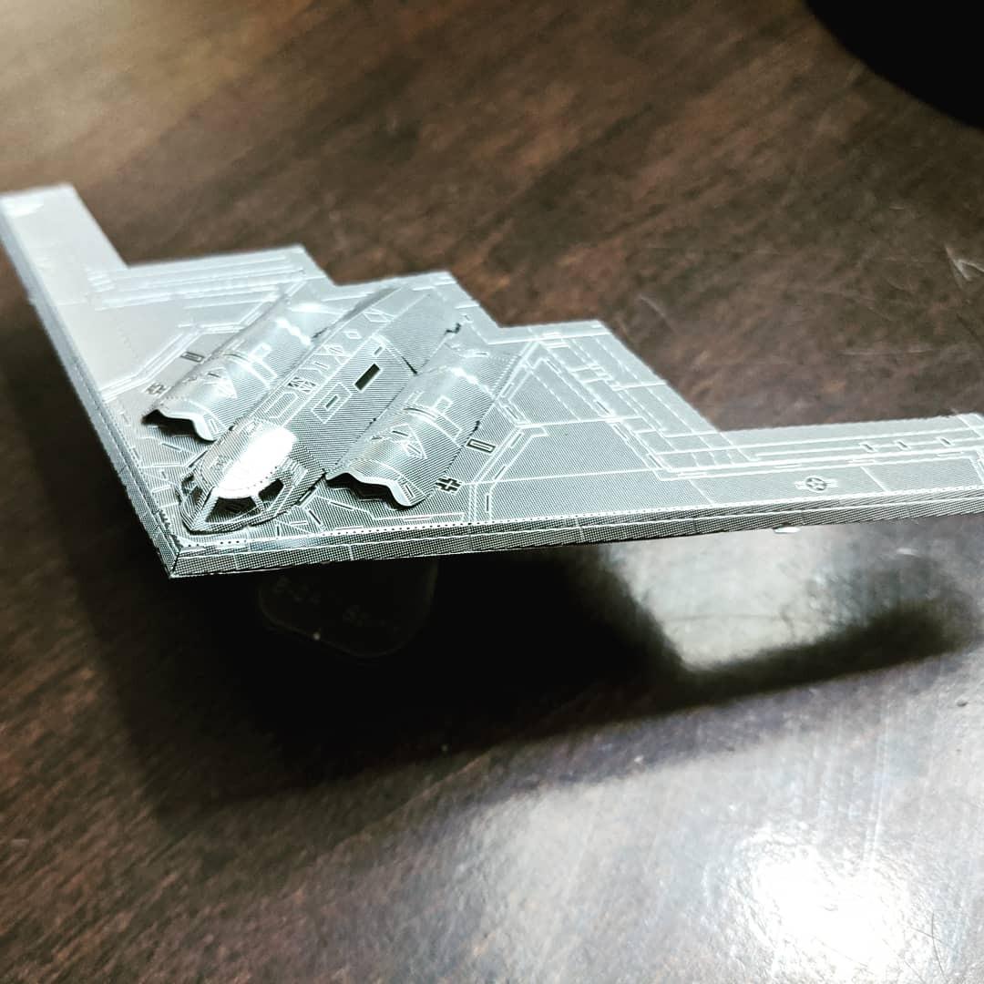 Fascinations Metal Earth Premium Series B-2A Spirit Stealth Bomber 3D Metal Model Kit customer photo 1
