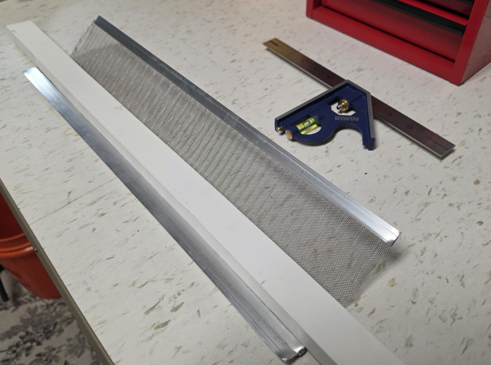 RAPTOR GUTTER GUARD – 48 FT. (Nominal) Contractor Grade Stainless Steel Micro-Mesh Gutter Guard Kit with Screws Included. Fits 5 in. Gutters and Smaller. DIY-Friendly. (5.625 in. x 47.625 in.) customer photo 2