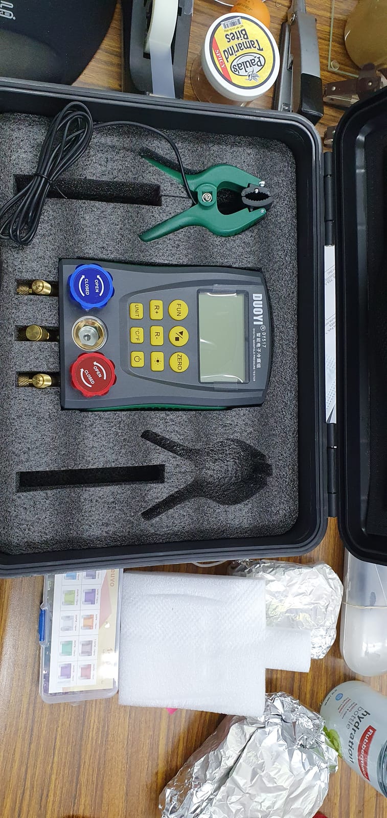 Digital Manifold HVAC Gauge Set 93 Refrigerants Dual Pressure &Temp Test customer photo 2