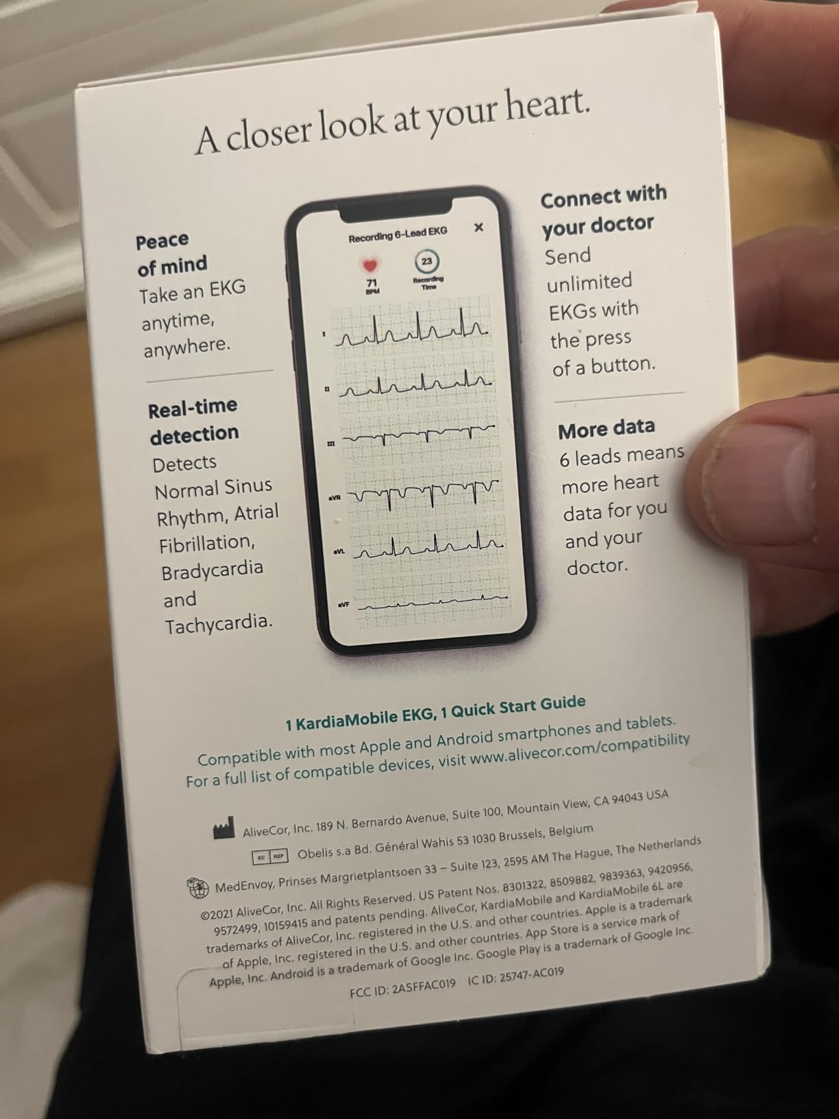 KardiaMobile 6L EKG, No Membership Required, Unlimited Recordings, HSA/FSA customer photo 1