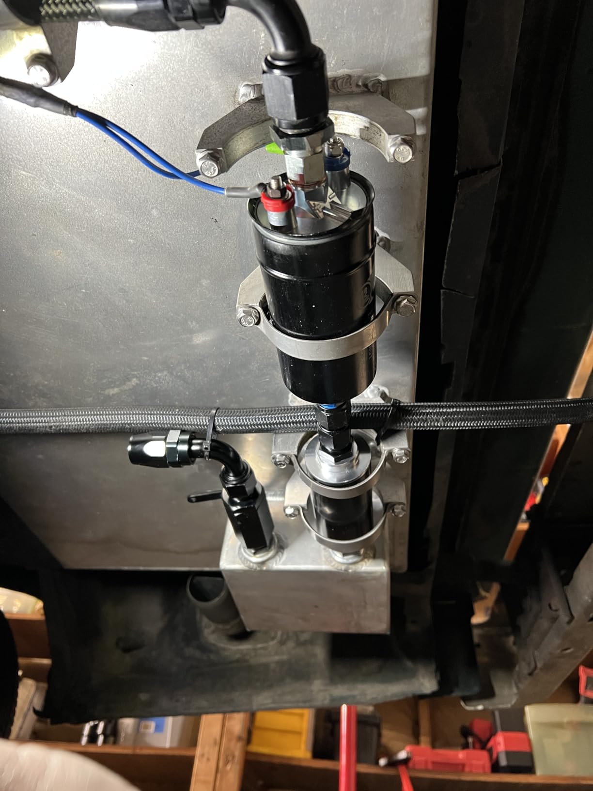 EVIL ENERGY External Inline Fuel Pump 300 LPH High Flow 12V Universal | 12V DC EFI Systems, 10AN Inlet & 6AN Outlet, Compatible with gasoline, pump gas, race gas and diesel customer photo 1
