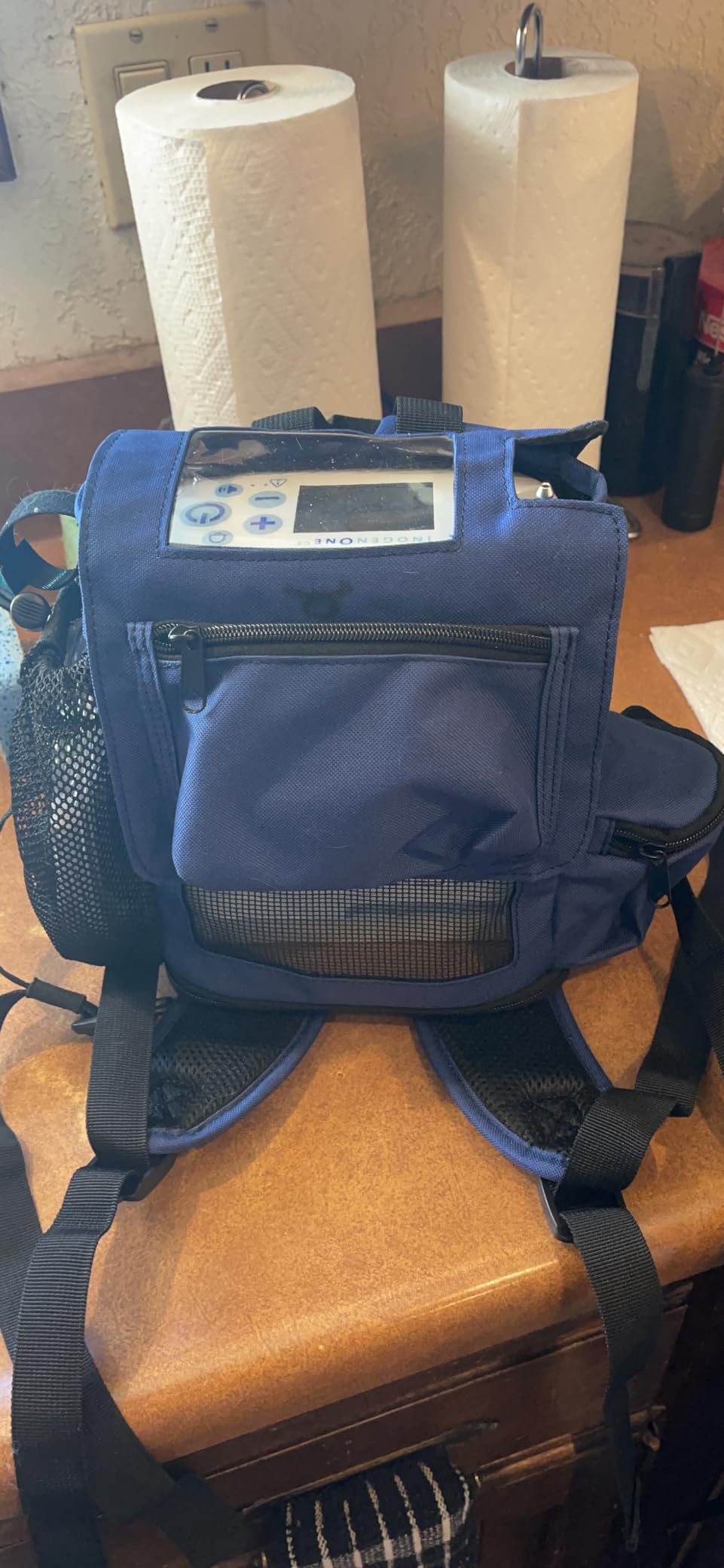O2TOTES Backpack Fit for Inogen One G5 & Rove 6, Zippered Bottom customer photo 2
