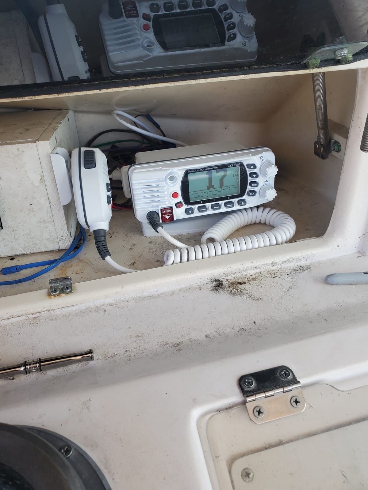 Standard Horizon GX1400 Eclipse Fixed Mount VHF Radio - White customer photo 1