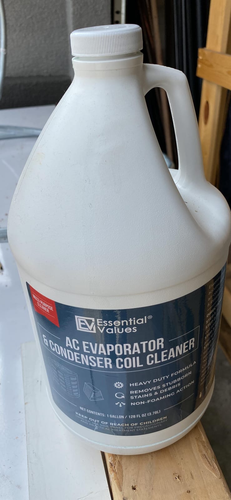 Essential Values Coil Cleaner for AC Unit (Gallon) | AC Coil Cleaner That is Non Foam Formula for Condenser Coils - Heavy Duty Professional Grade & For Commercial & Residential Air Conditioner customer photo 1