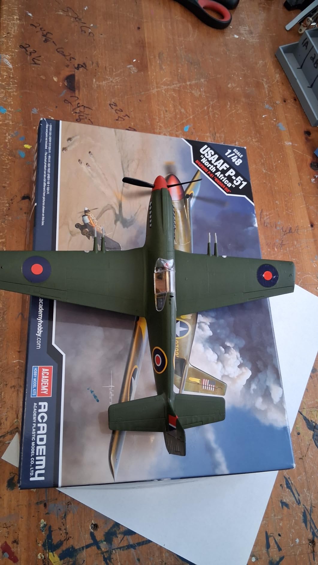 Academy 1/48 US Army Air Force P-51 Mustang North African Front Plastic Model 12338 customer photo 2