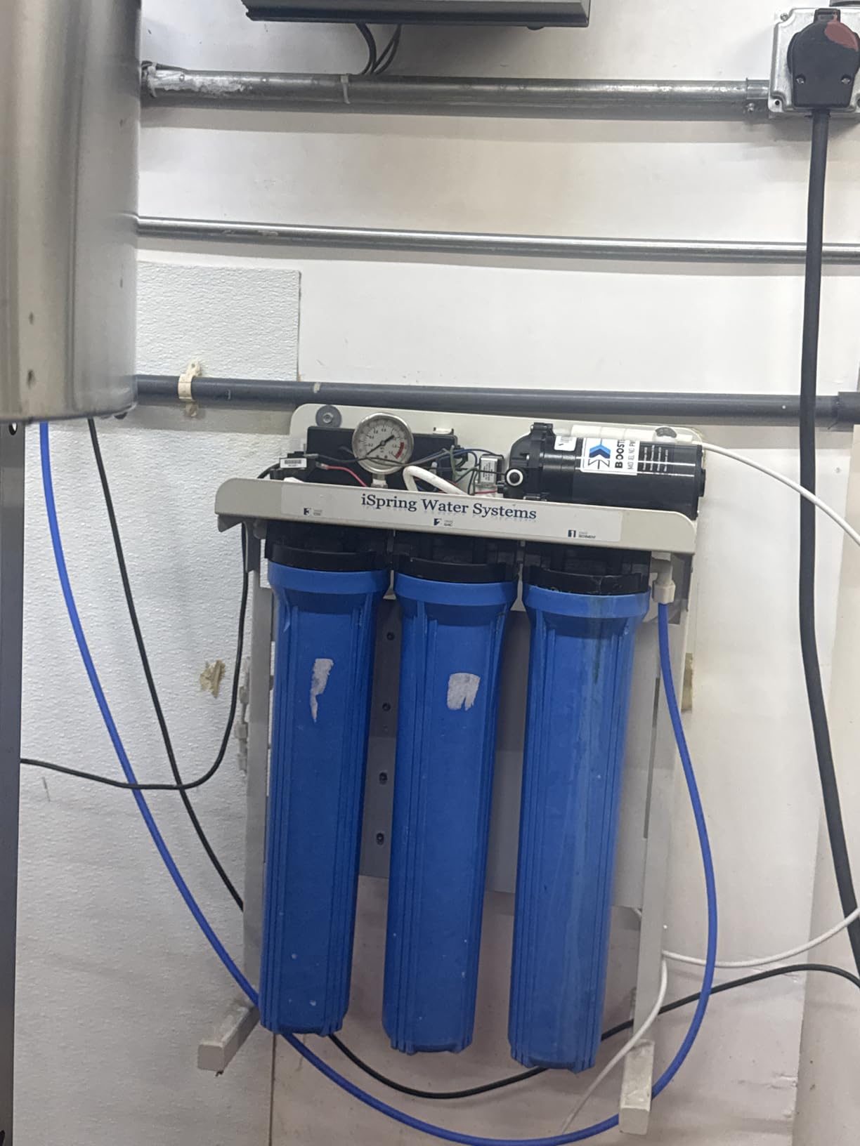 iSpring CRO1000 4-Stage Tankless Commercial Reverse Osmosis Water Filtration System, for House, Restaurant, Small Business, and Light Industrial Use,1000 GPD High Flow, Upgraded Size Filters customer photo 2