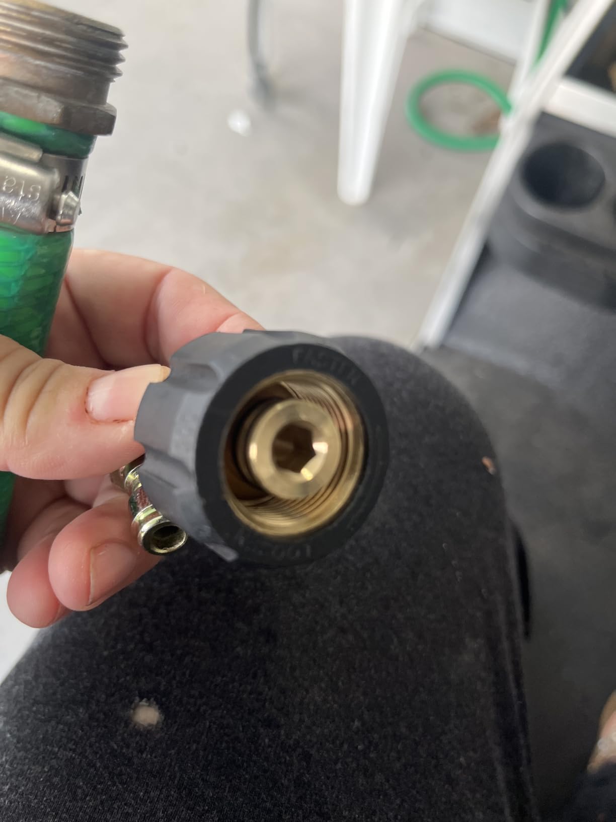 Sewer Jetter Kit for Pressure Washer 100FT, 5800PSI Drain Cleaner Hose 1/4 Inch NPT Corner, Rotating and Button Hose Sewer Jetting Nozzle Pearl Corsage Pin Waterproof Tape with 2 Spanner customer photo 2