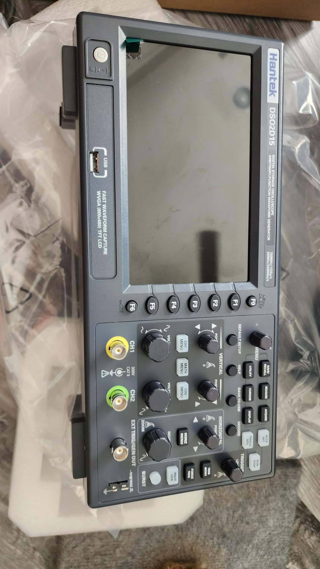 Hantek DSO2D15 Digital Storage Lab Oscilloscopes150MHz Bandwidth 2CH customer photo 2