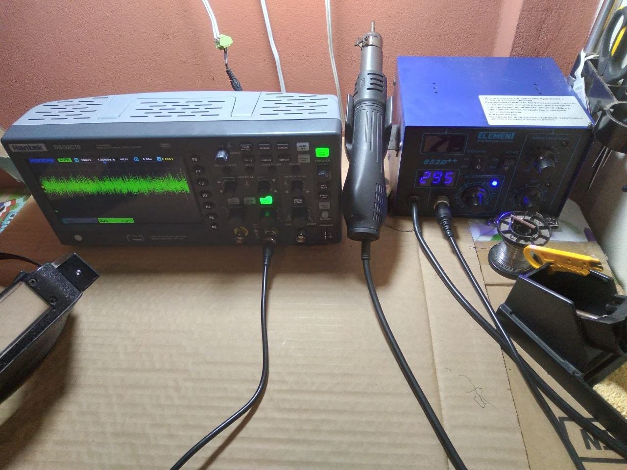Hantek DSO2C10 Digital Storage Oscilloscope 100MHz Bandwidth 2CH | 1GSa/s 8M Memory Depth with High Voltage Probe customer photo 2