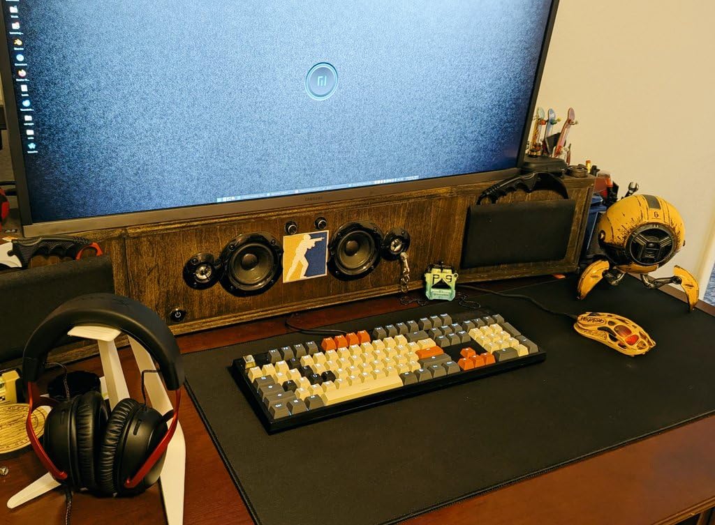 Black Shark Gaming Mouse Pad Desk Mat 47.2” x 23.6”, Oversized Large Mouse Pad, Non-Slip Mousepad, Super-Thick with Special-Textured Surface, Anti-Fray Stitched Edges, Desk Pad Manta P4 customer photo 1