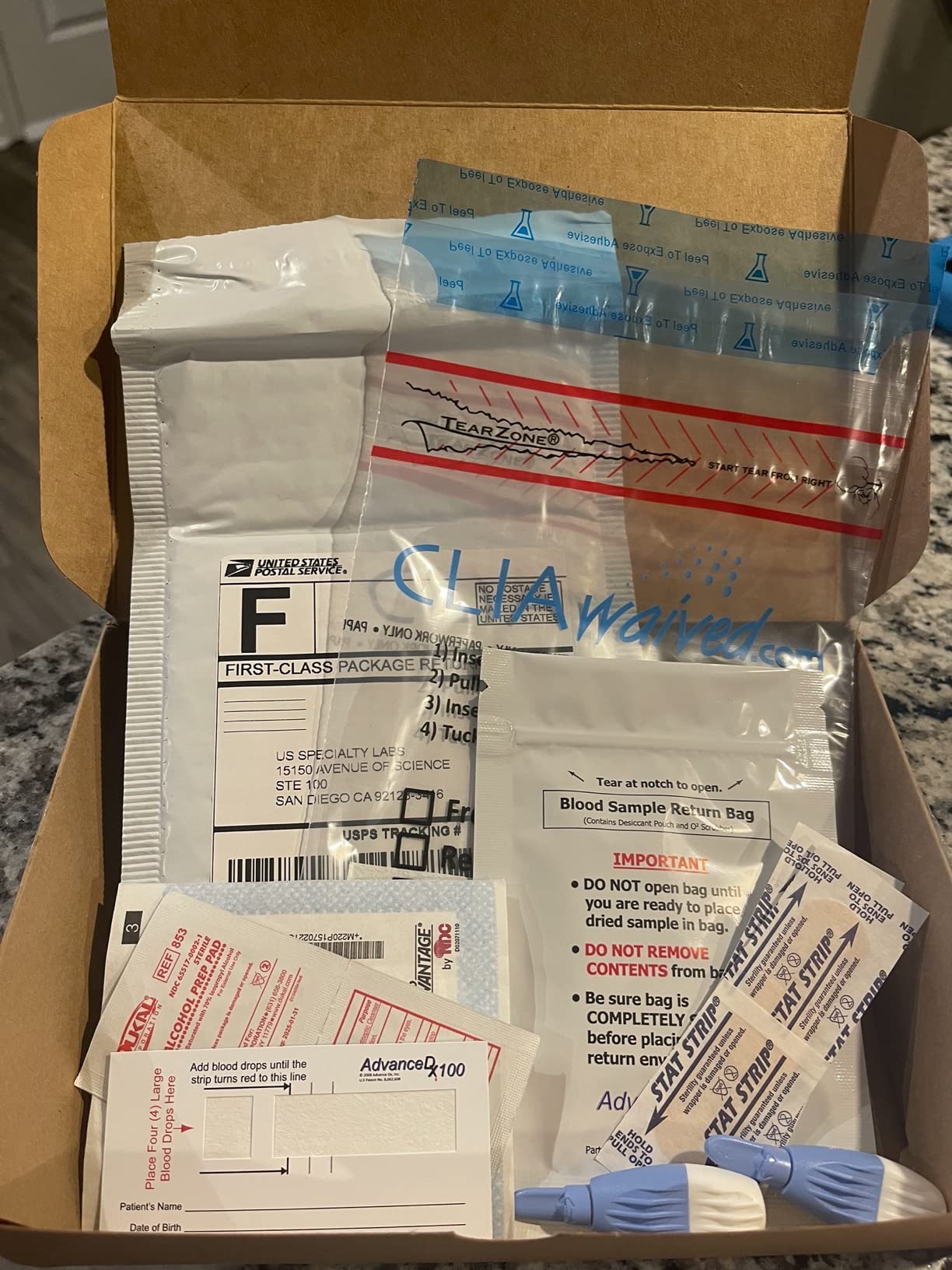 HbA1c & Cholesterol Test - at Home Kit - Measure Your A1c Blood Sugar Levels and Your Cholesterol - Blood Analysis by CLIA-Certified Lab - Verisana customer photo 1