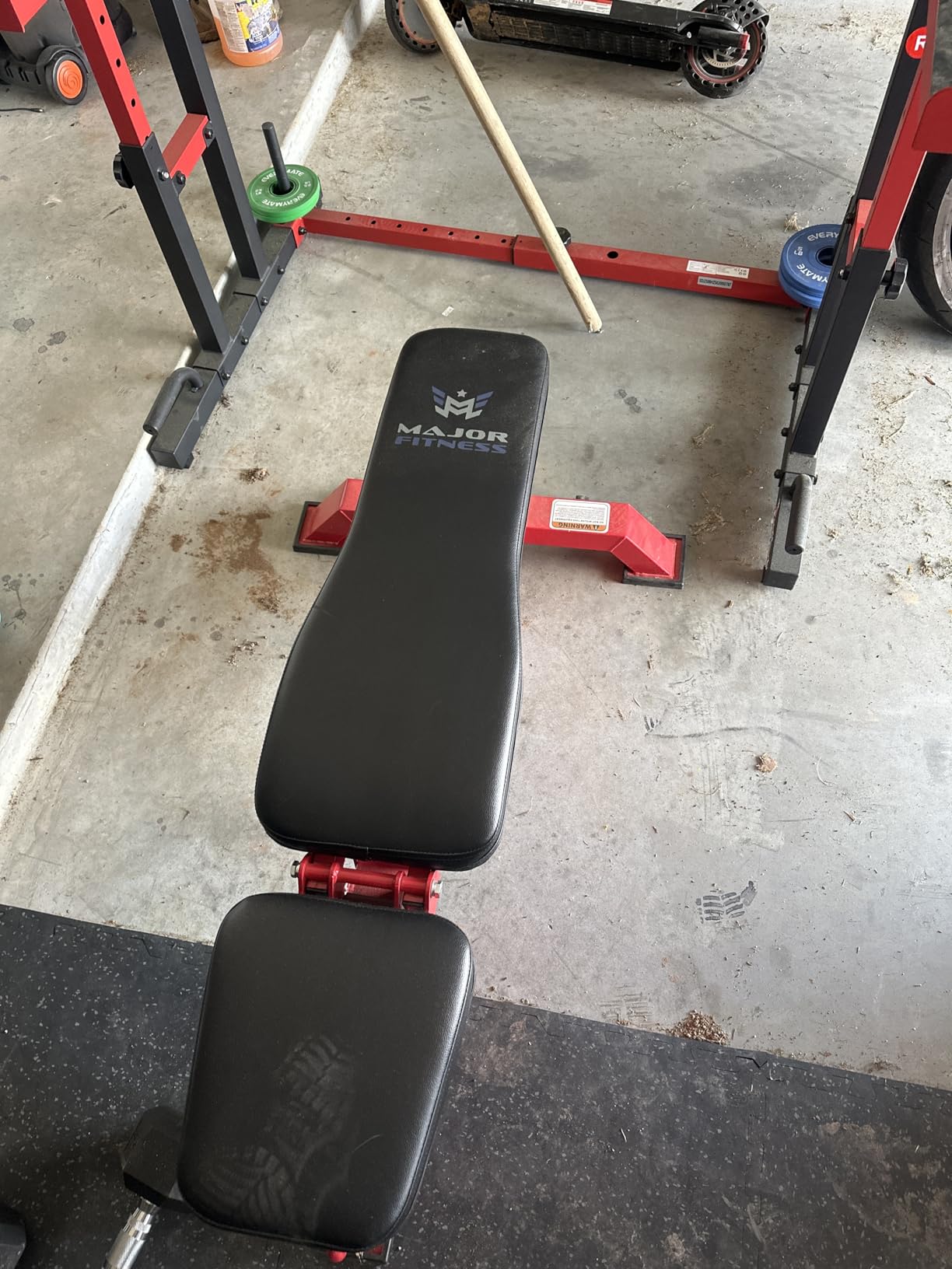 MAJOR FITNESS Weight Bench - 1300LBS Weight Capacity and 36 Adjustable Positions Strength Training Bench for Garage and Home Gym Workouts customer photo 1