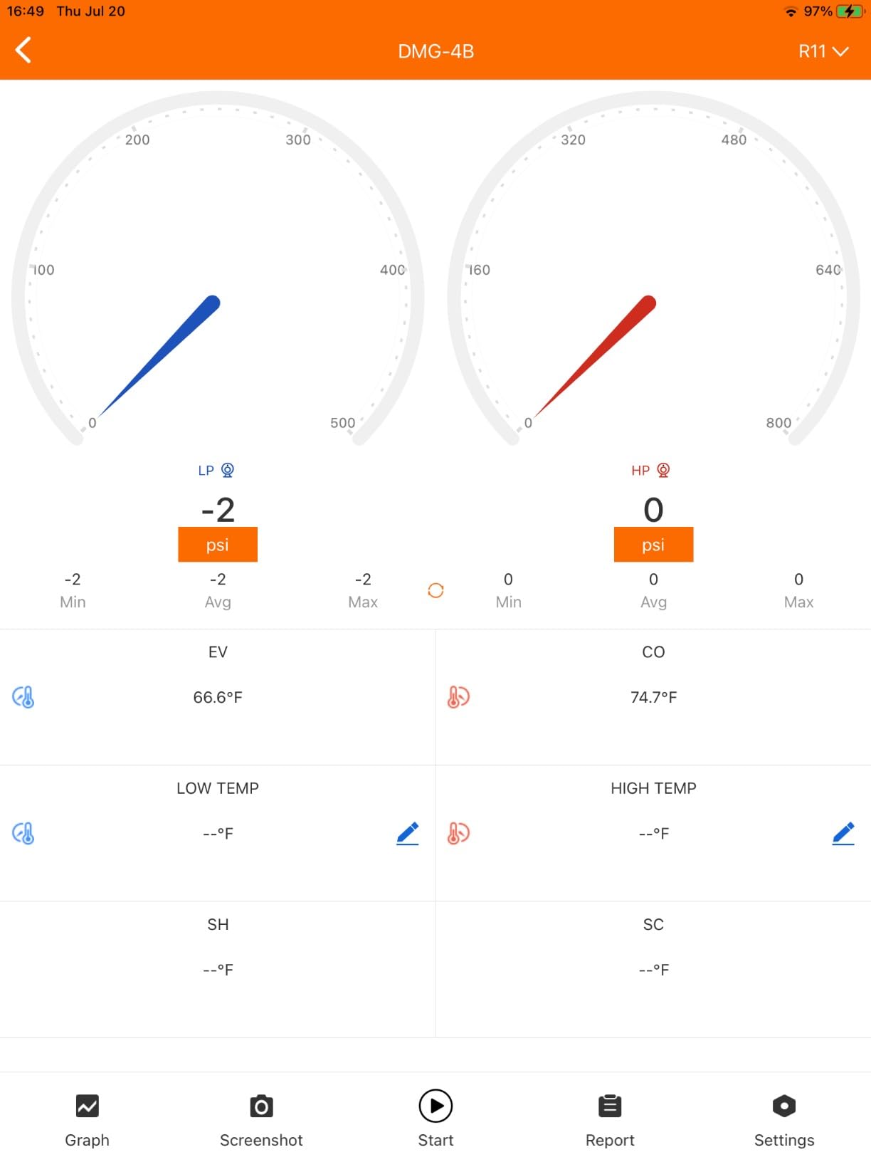 Elitech Digital Manifold Gauge DMG-4B, HVAC Refrigerant Gauge with Bluetooth - Supports R410A R134A R22, 140+ Refrigerants, PT Mode, +/-1% FS Accuracy, Bluetooth App, 800 psi Range customer photo 1