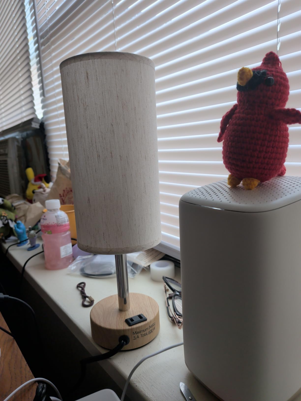 Fenmzee Bedside Table Lamp for Bedroom - Dimmable Touch, USB A+C, AC Outlet customer photo 2