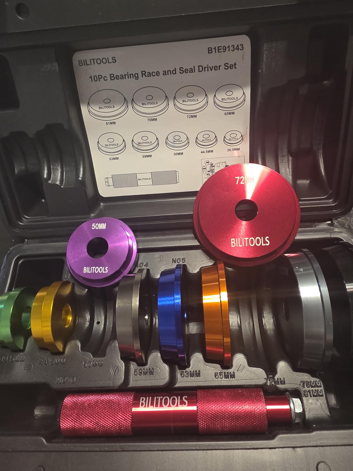 BILITOOLS Bearing Race and Seal Driver Set, 43PCS SAE & Metric customer photo 1