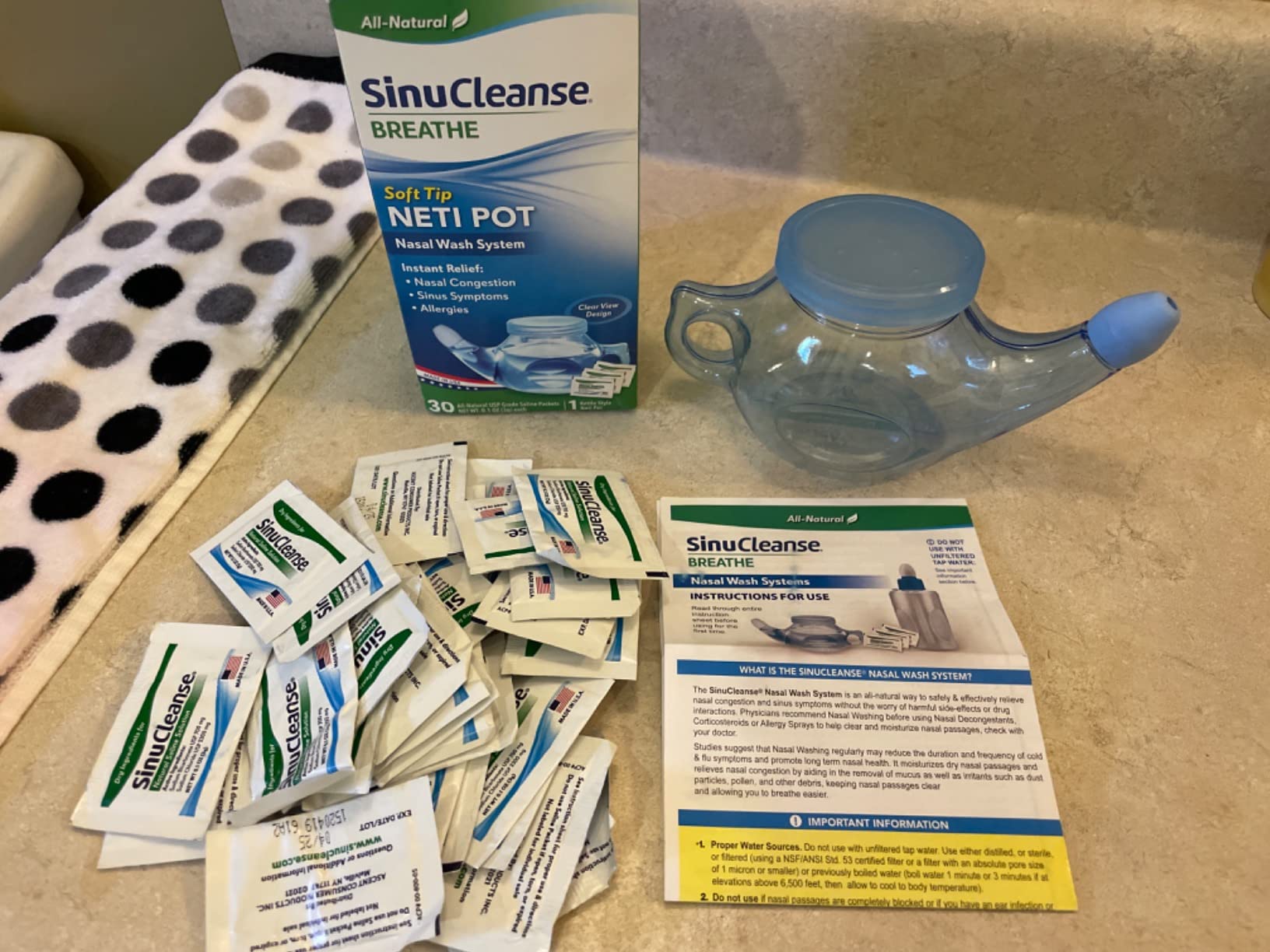 SinuCleanse Inhalo Bronchial Dry Salt Portable Respiratory Inhaler | 100% All-Natural Salt Crystals Lower Respiratory Cleanser to Alleviate Chest Congestion and Helps You to Breathe Easier customer photo 1