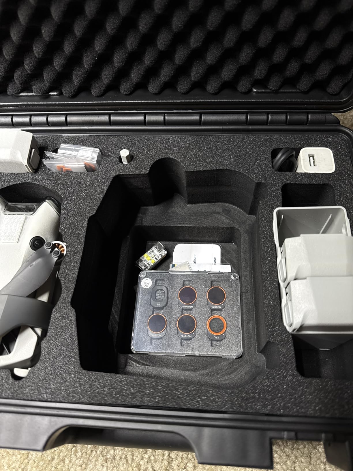 Lykus Titan MM410 Waterproof Hard Case for DJI Mini 4 Pro/Mini 3/Pro and RC2/RC/RC-N2/N1, Support 7 batteries and RC lanyard [CASE ONLY] customer photo 1