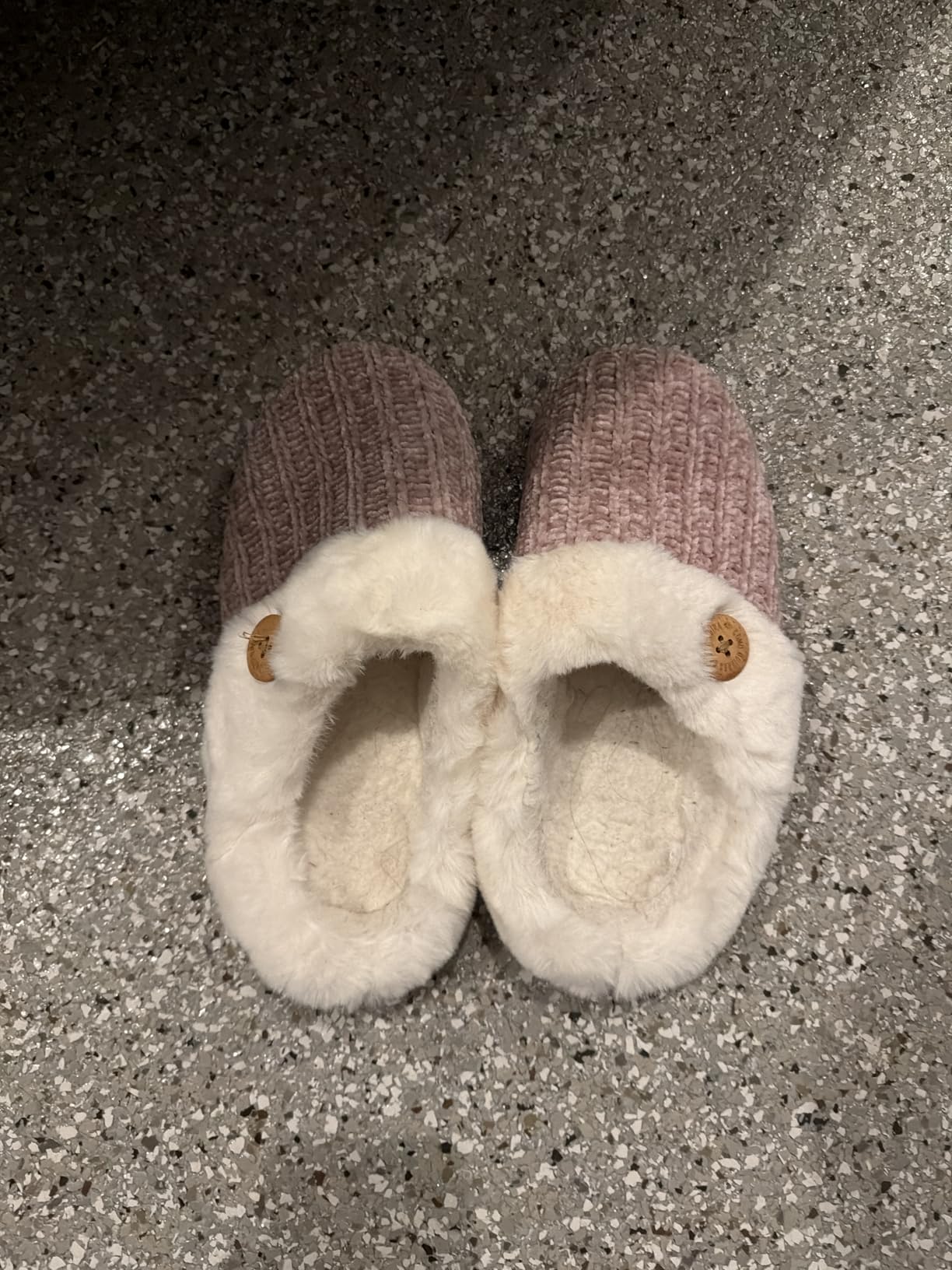 Evshine Women's Chenille Knit Fuzzy Slippers Memory Foam Warm House Shoes customer photo 2