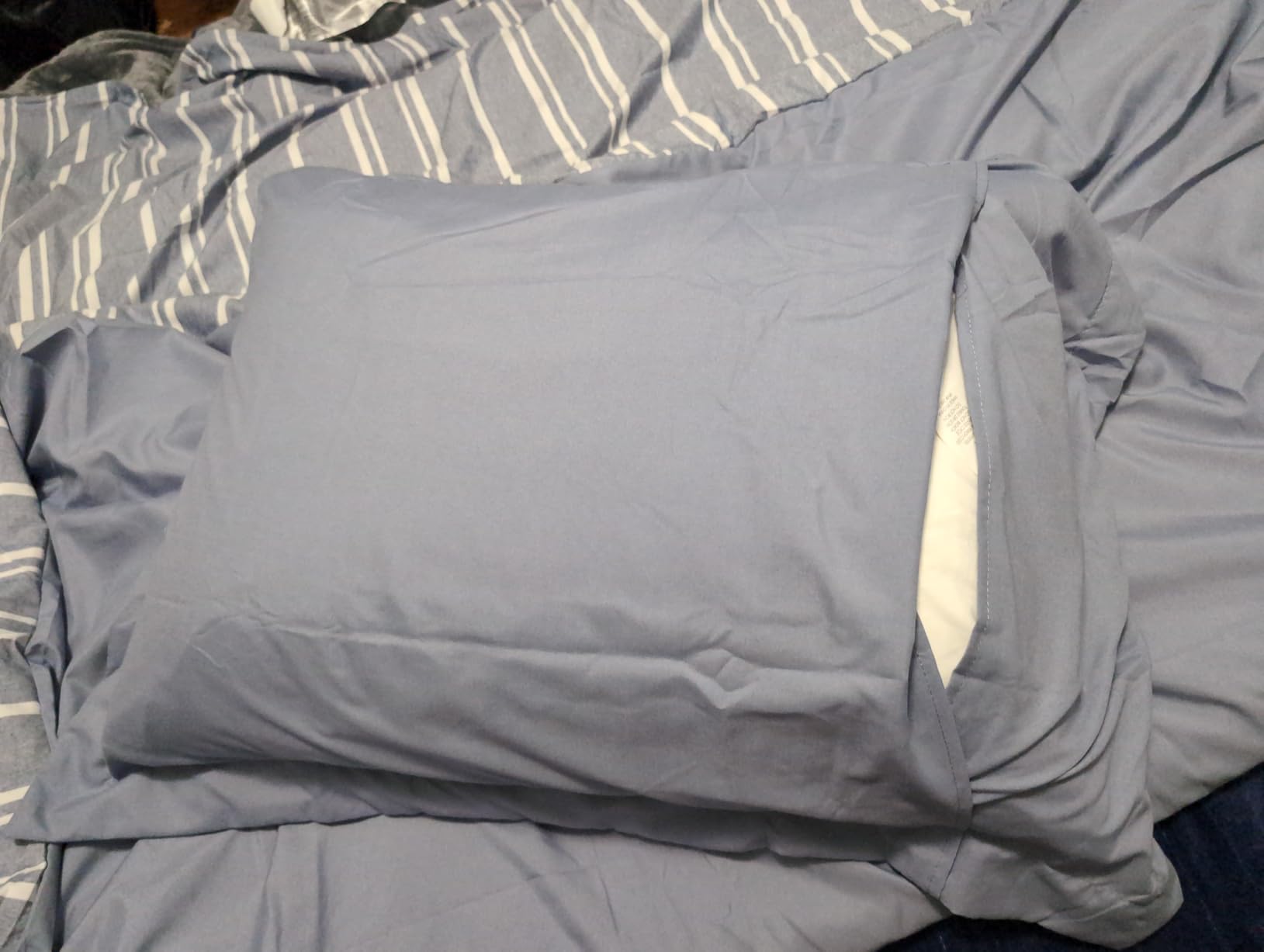 Duvet Cover Twin/Twin XL - 2 Piece Set, College Dorm Room - Blue Stripes 3 | College Dorm Room Essentials, Duvet Cover 68