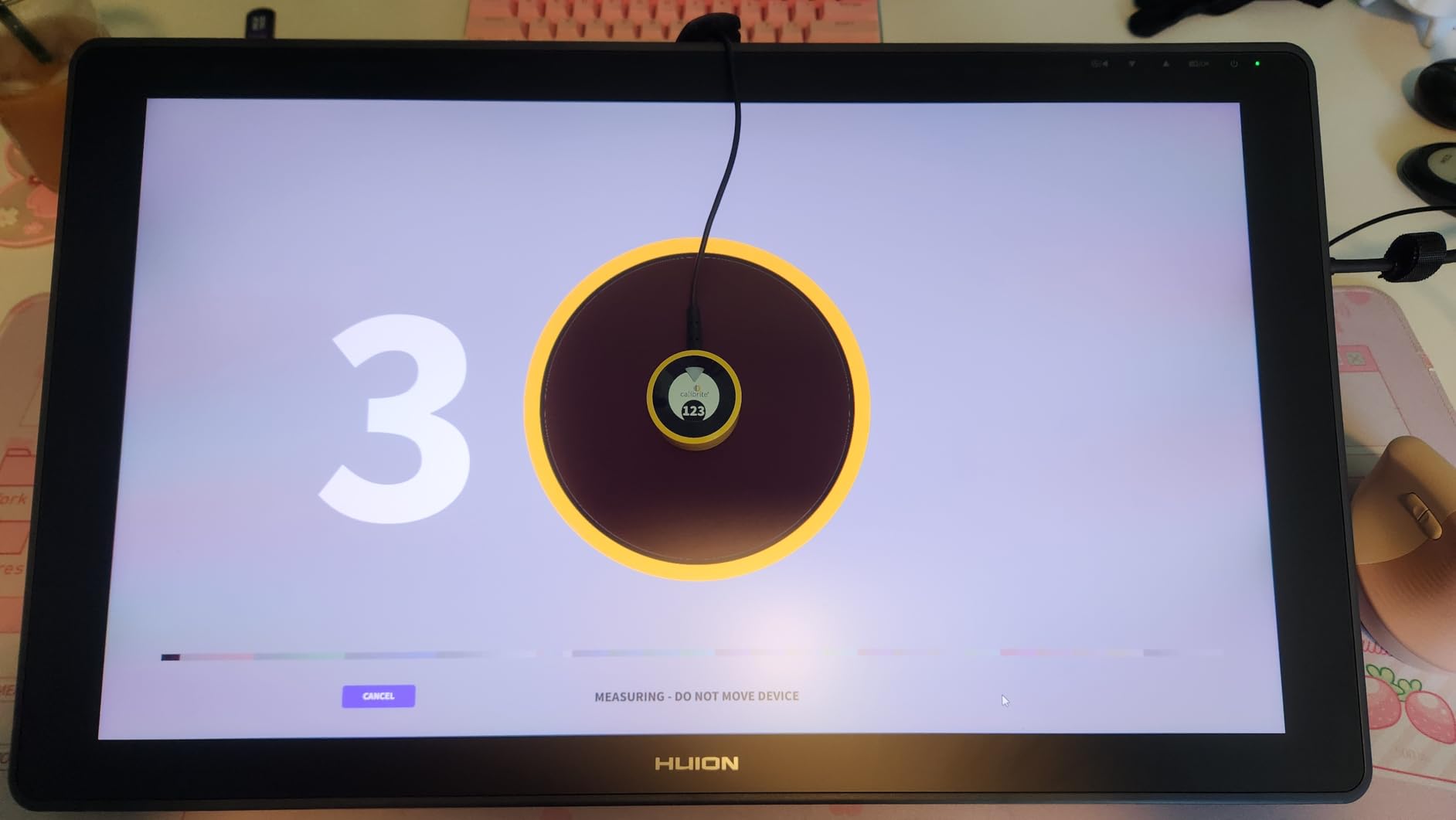 Calibrite Display 123 Monitor Calibration Colorimeter for Photo Editing and Color Accurate Viewing, Easy 1 2 3 Software Workflow, USB C Connection, and Before and After Check, Supports 2 Displays customer photo 1