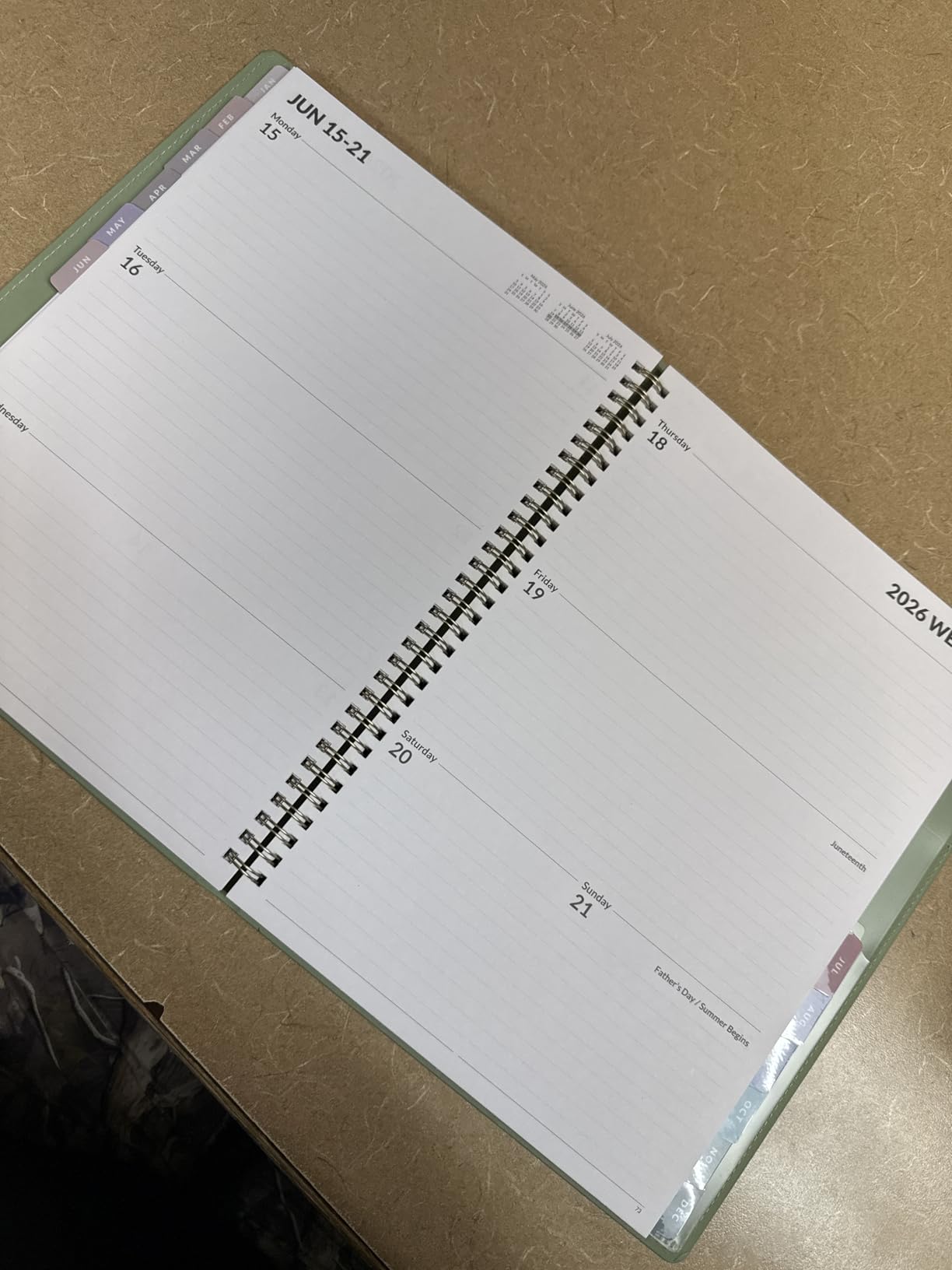 SUNEE 2026-2027 Weekly & Monthly Planner 6.4