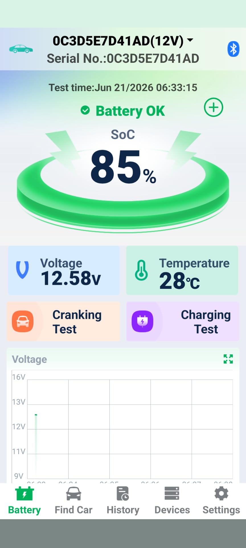 ANCEL BM300 Pro Battery Monitor - 6V/12V/24V Universal with Bluetooth 5.3 & Reinforced Design, Charging & Cranking Tests, Real-Time Alerts for Lead-Acid & Lithium Batteries in RV, Truck, Marine & More customer photo 1
