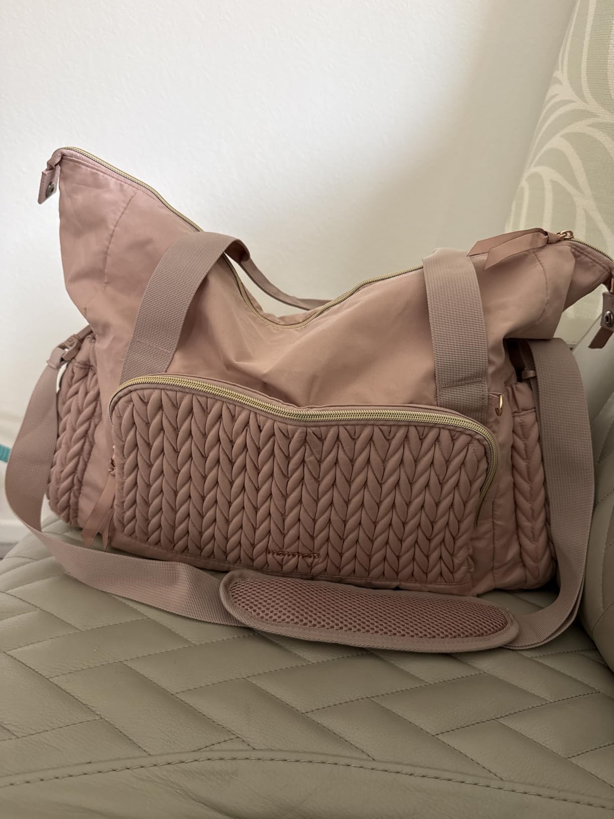 mommore Diaper Bag Tote Large Travel Baby Bag with Pacifier Case customer photo 1