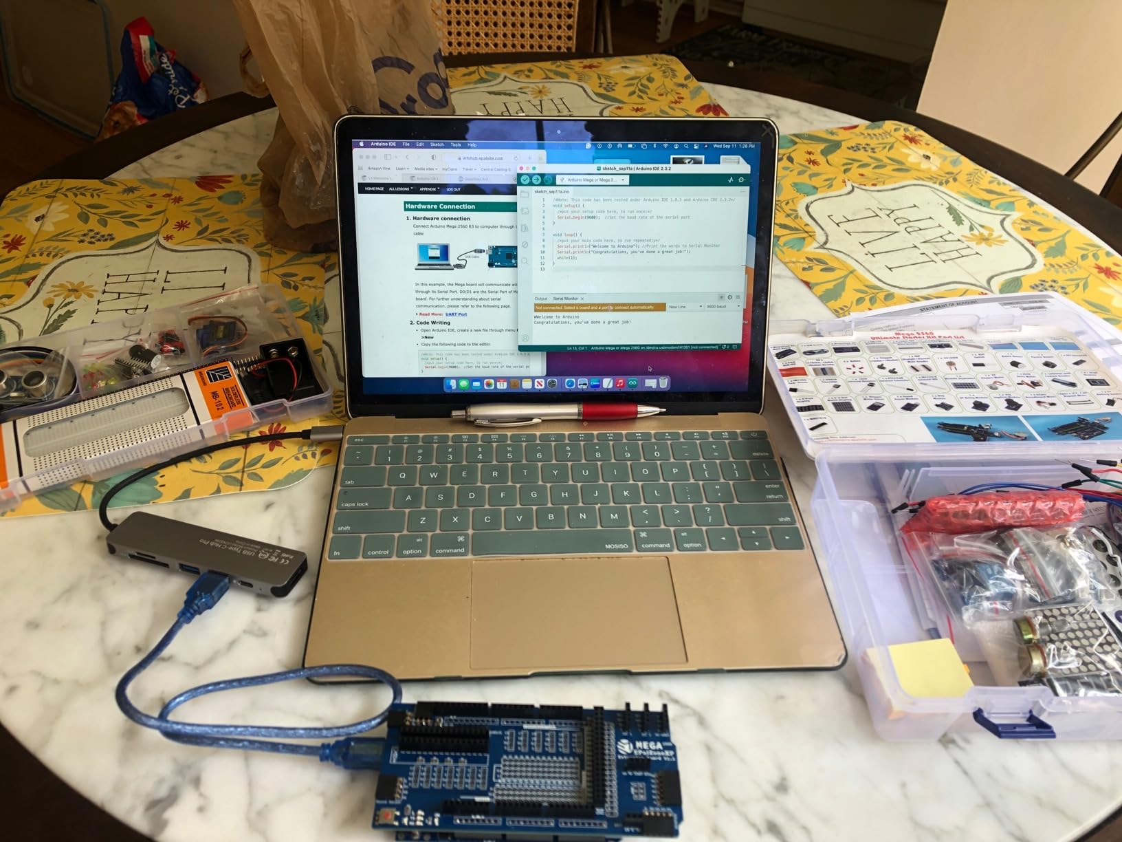 Mega 2560 Starter Kit, Compatible with Arduino, Electronics Learning Kit, the Most Detailed Explained 50+ Lessons, Plus 40+ Background Knowledge Articles (Ultimate Kit) customer photo 1