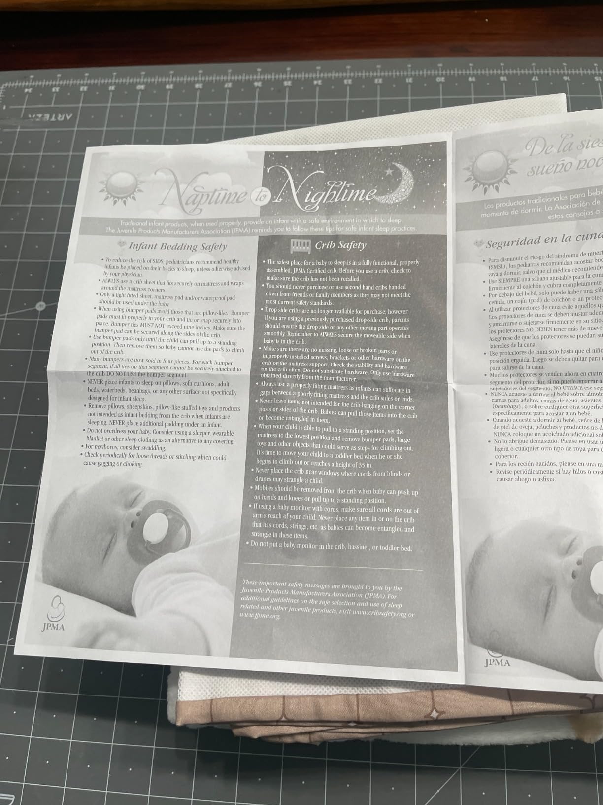 The Peanutshell 5 Piece Baby Crib Bedding Set for Boys & Girls - Newborn, Infant & Toddler Nursery Bed Set Decor with Fitted Crib Sheets, Blanket, Dust Ruffle Comforter - Starry Skies customer photo 2