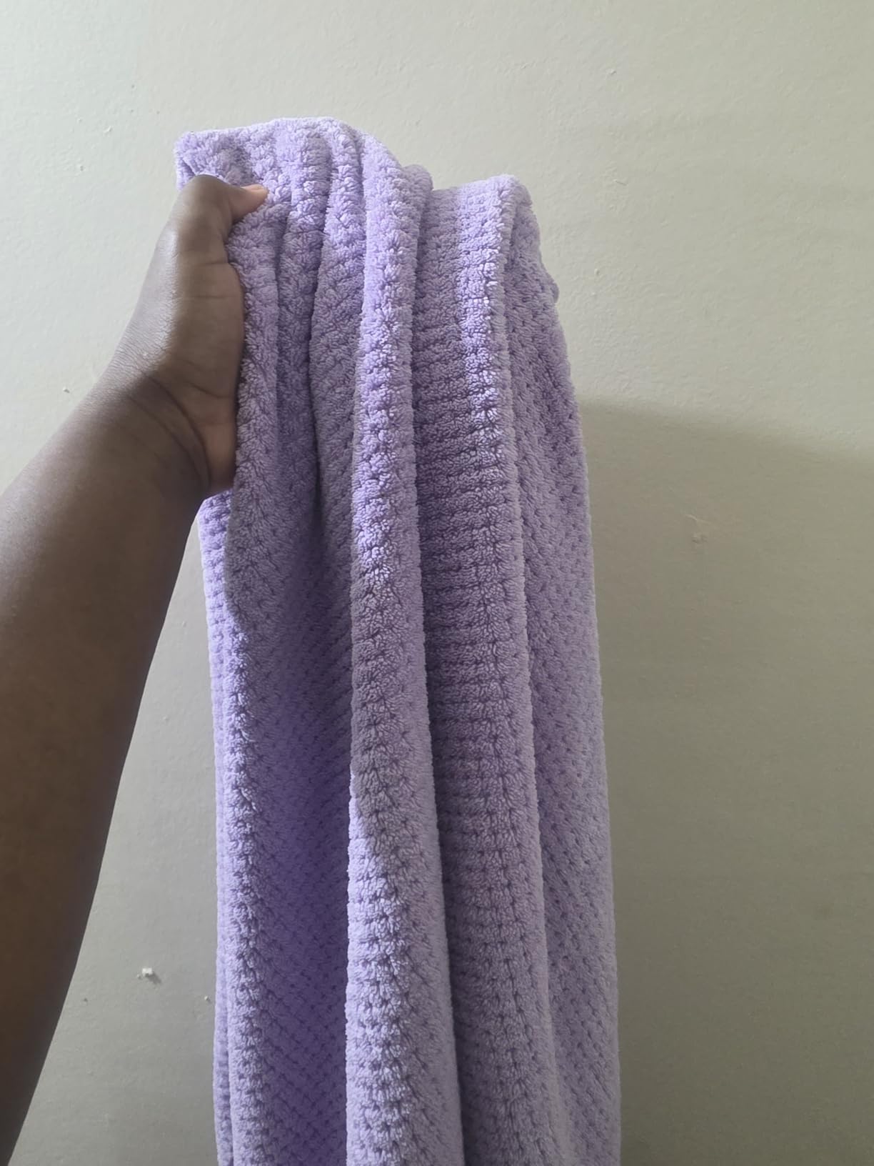 HOMEXCEL Waffle Bath Towels Set of 4 Pack, Waffle Towels for Bathroom, Grey | 400GSM Microfiber Waffle Bathroom Towel Set, Ultra Soft, Highly Absorbent, Quick Dry Towel for Gym, Shower, Spa, 30 x 60 Inch customer photo 1