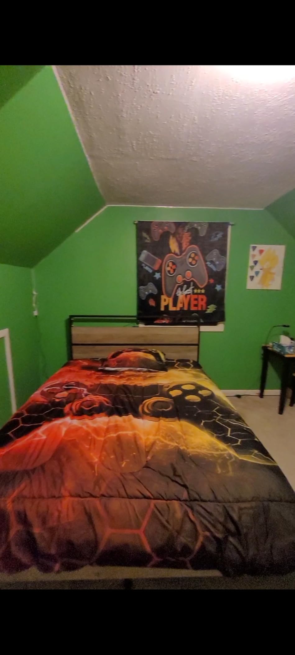 Feelyou Kids Gamer Comforter Set Queen Size, Galaxy Gaming Bedding Set Glitter Game Comforter Boys Girls Gamepad Teens Duvet Set Bedroom Decor Bed Set 3Pcs customer photo 1