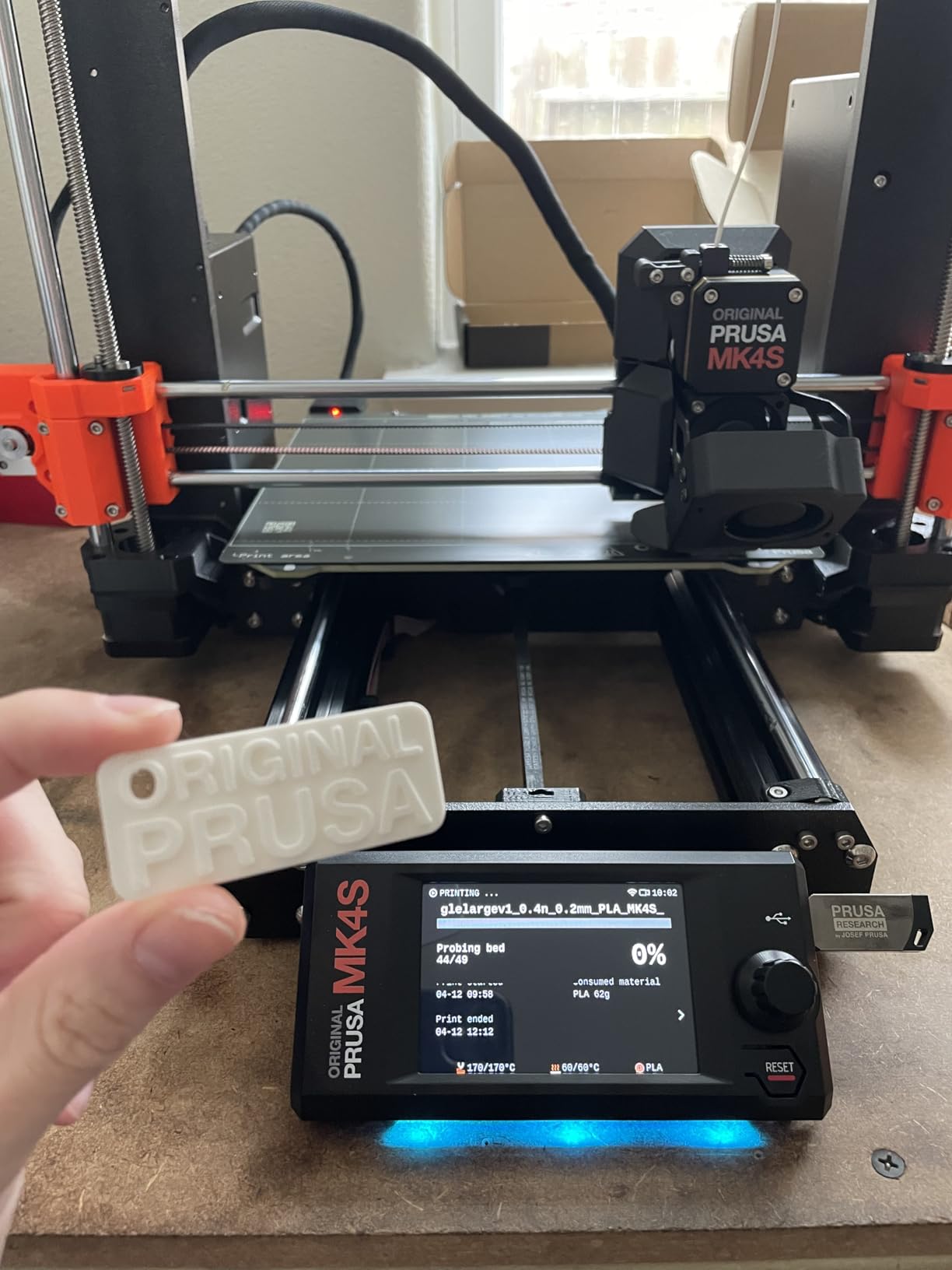 Original Prusa MK4S Fully Assembled High-Speed FDM Desktop 3D Printer | with Input Shaping, Professional Print Quality, Open-Source Upgradeable Design for Makers & Pros customer photo 2