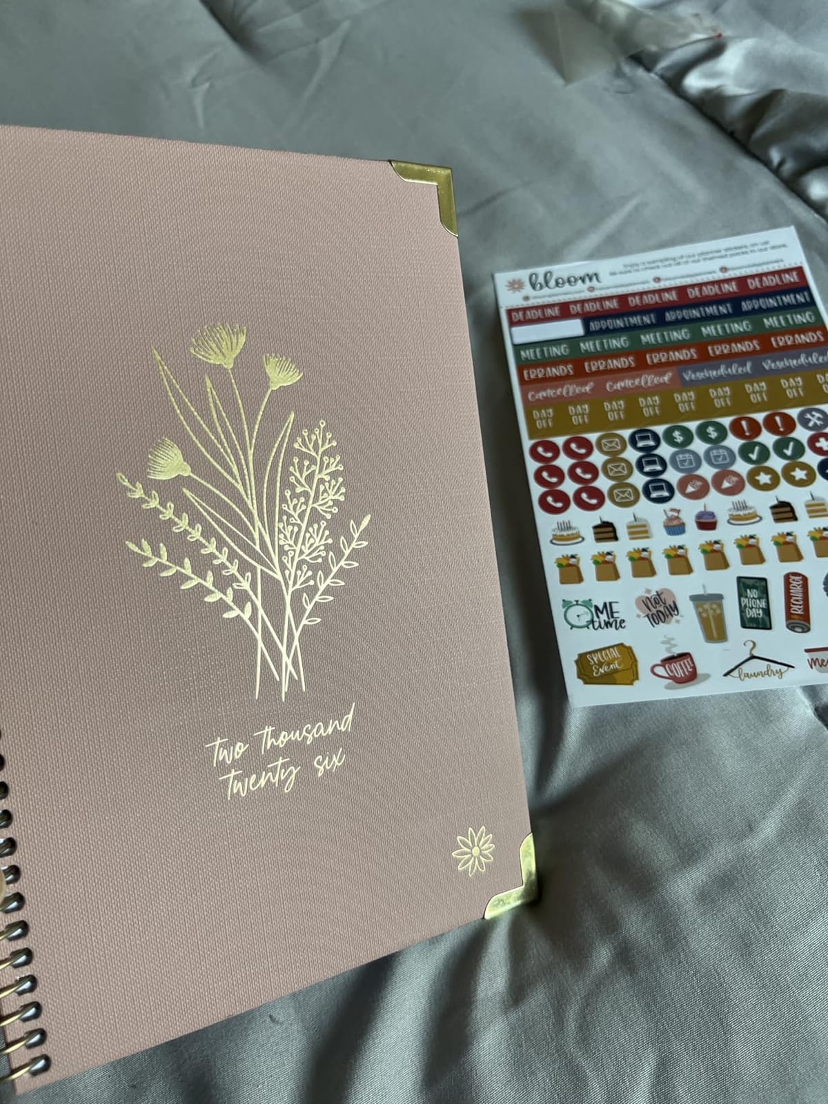 bloom daily planners HARDCOVER 2026 Planner for Women (January to December) - 8.5