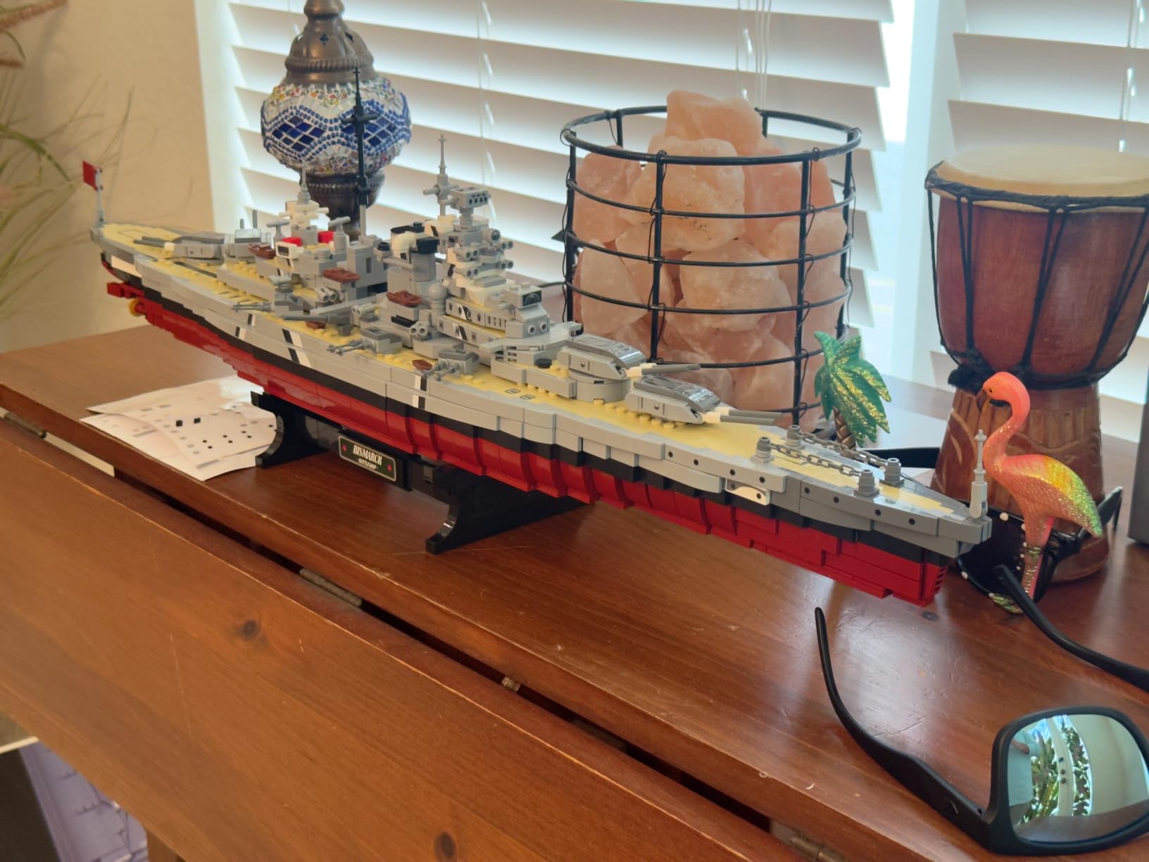 Brihappen Bismarck Battleship Building Kits for Adult Men Boys (2081Pieces) - Large Military World-Class Bismarck Battleship Model for Home Office Collection, Birthday Gifts for Building Blocks Lover customer photo 1
