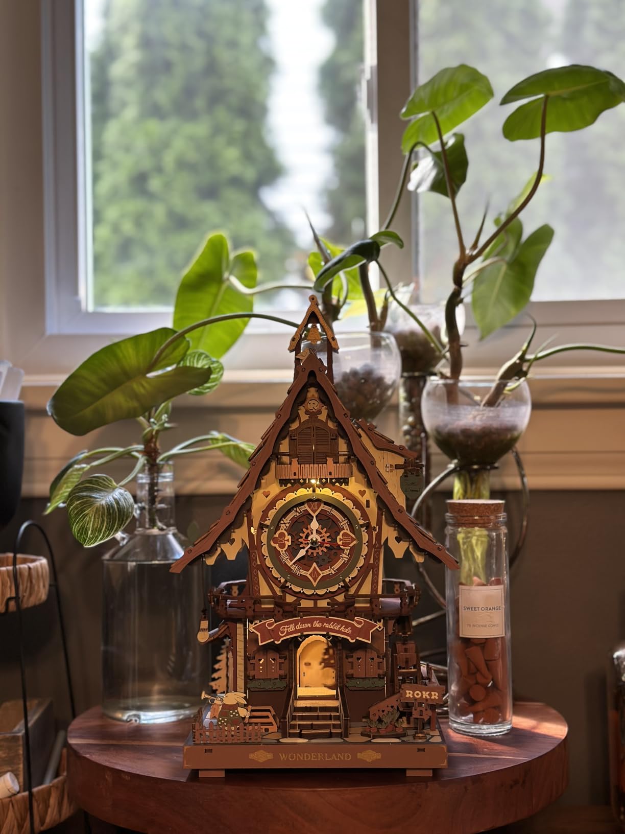 ROKR Cuckoo Clock 3D Wooden Puzzle with LED Light & Hourly Chime for Adults | DIY Wooden Clock Model Building Set, Unique Gift for Women Men customer photo 2