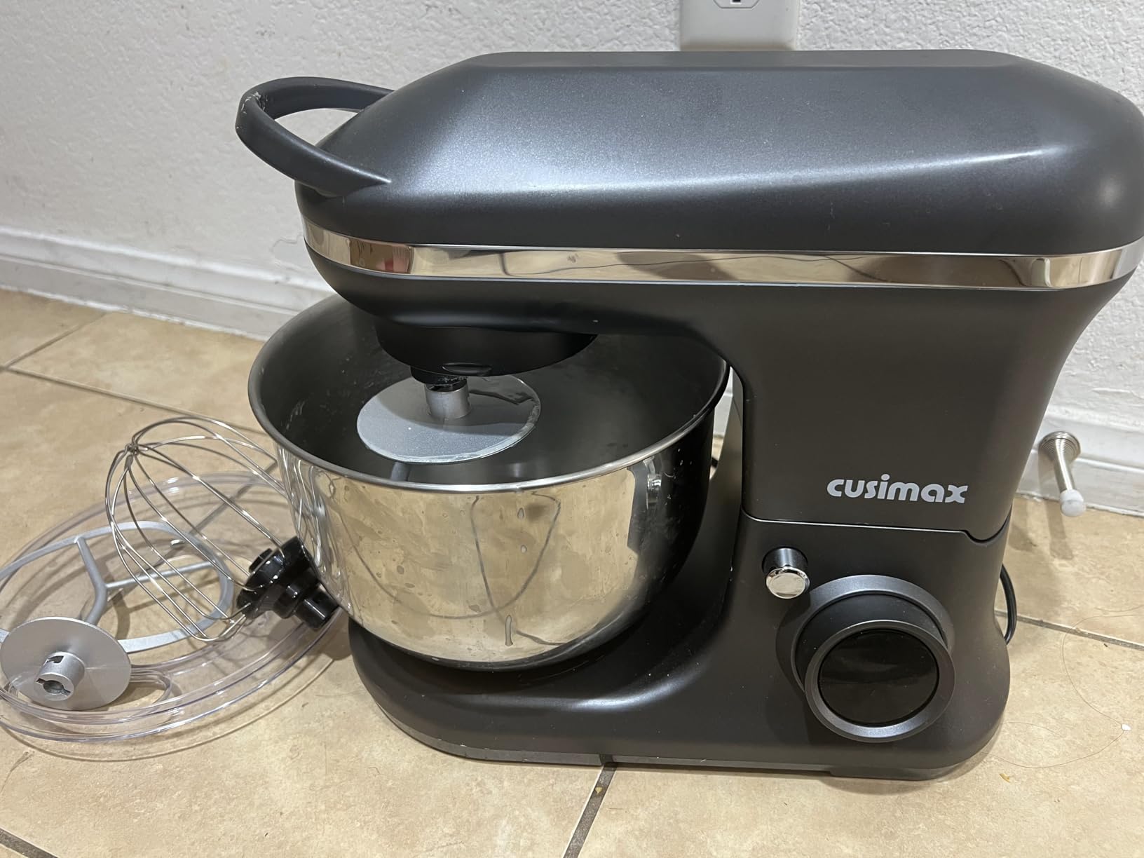 Stand Mixer, CUSIMAX Kitchen Mixer with Digital Switch Control, 650W customer photo 2